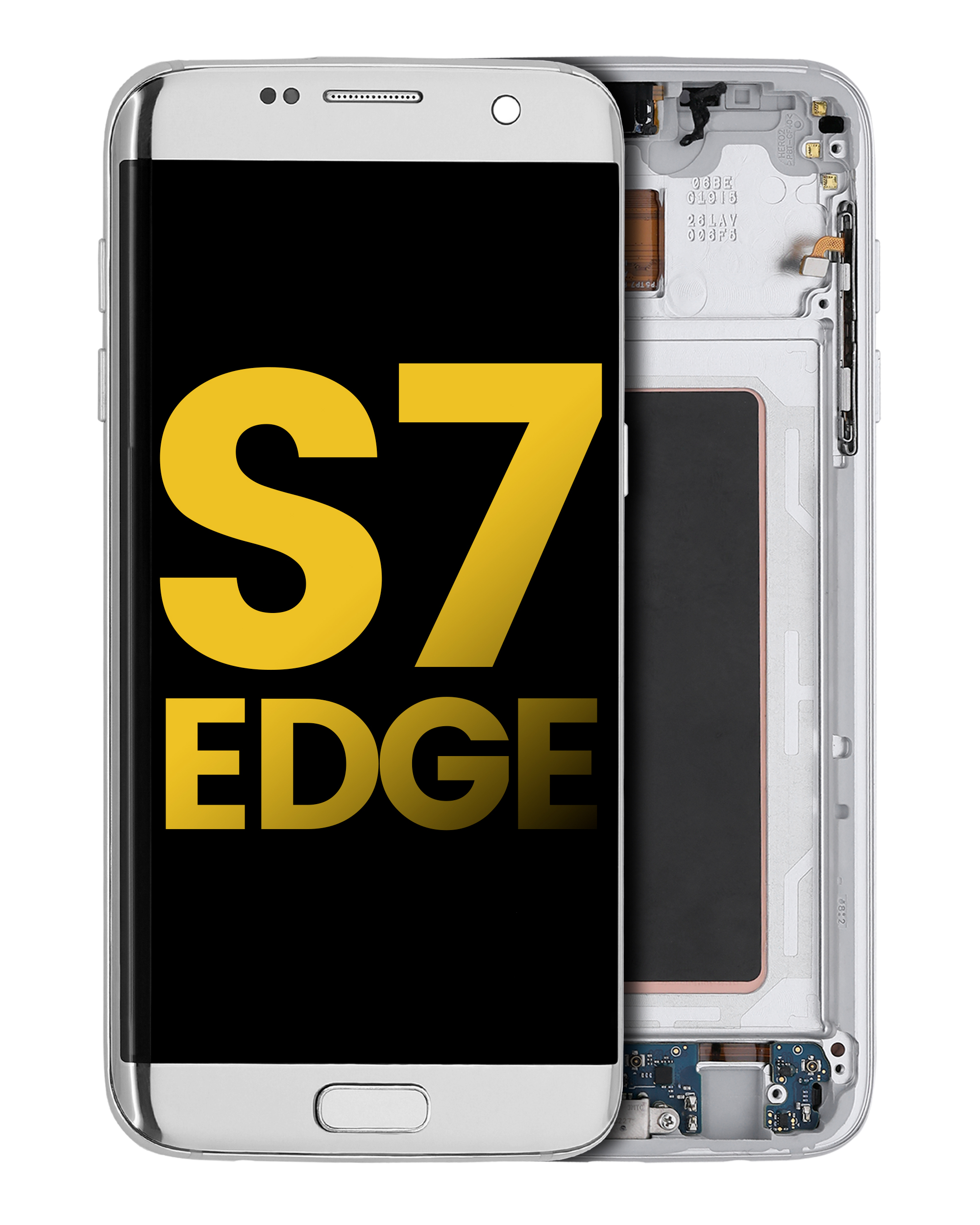 Oled Assembly With Frame Compatible For Samsung Galaxy S7 Edge G935A (North American Version) (Refurbished)  (Silver)