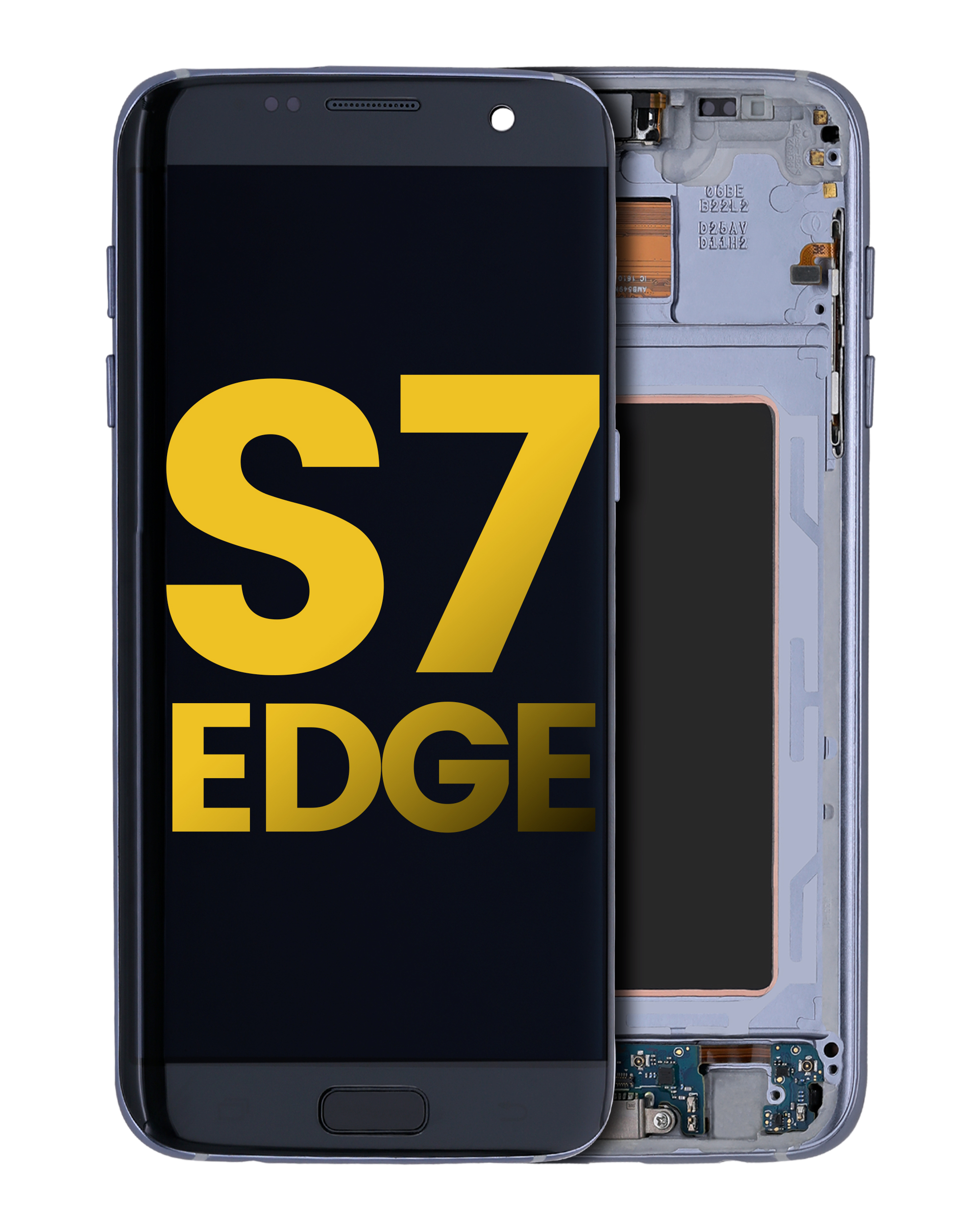 Oled Assembly With Frame Compatible For Samsung Galaxy S7 Edge G935A (North American Version) (Refurbished) (Black Onyx)