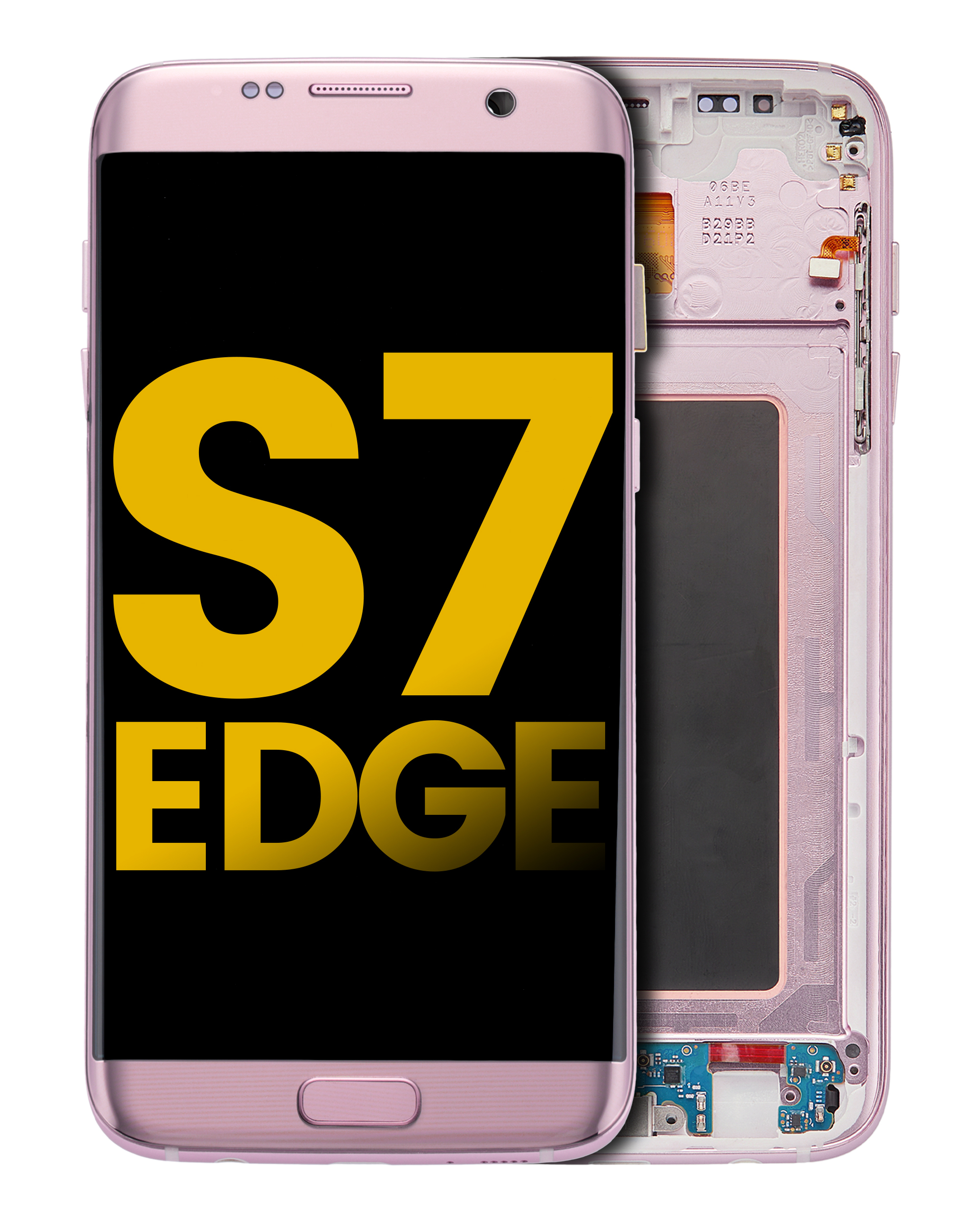 Oled Assembly With Frame Compatible For Samsung Galaxy S7 Edge G935A (North American Version) (Refurbished) (Rose Gold)