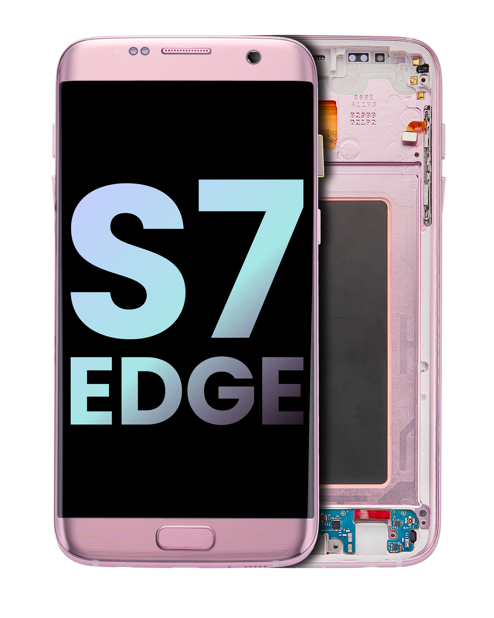 Oled Assembly With Frame Compatible For Samsung Galaxy S7 Edge G935A (North American Version) (Service Pack) (Rose Gold)