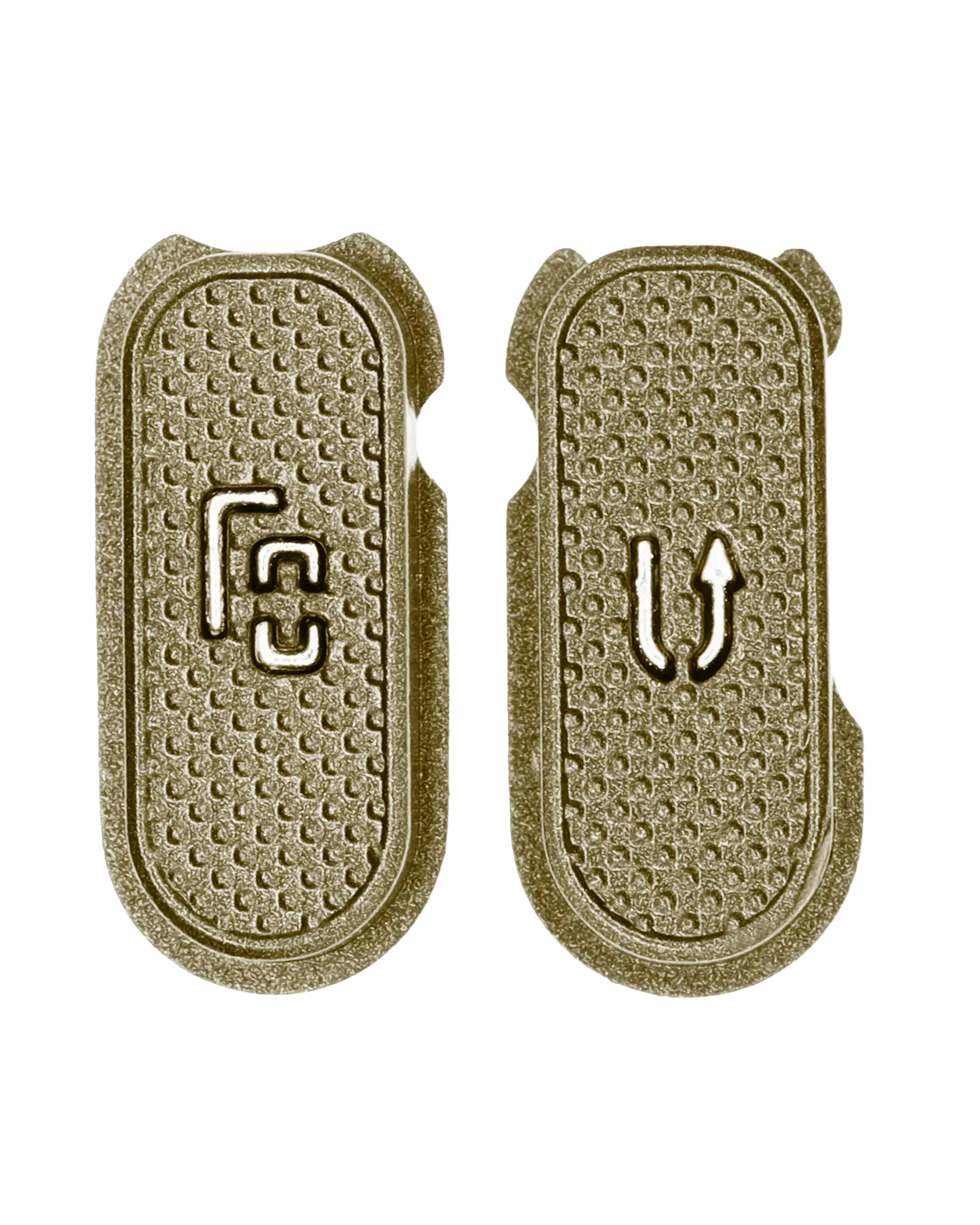 Hard Buttons (Menu / Return) Compatible For Samsung Galaxy S7 Active (Sandy Gold)