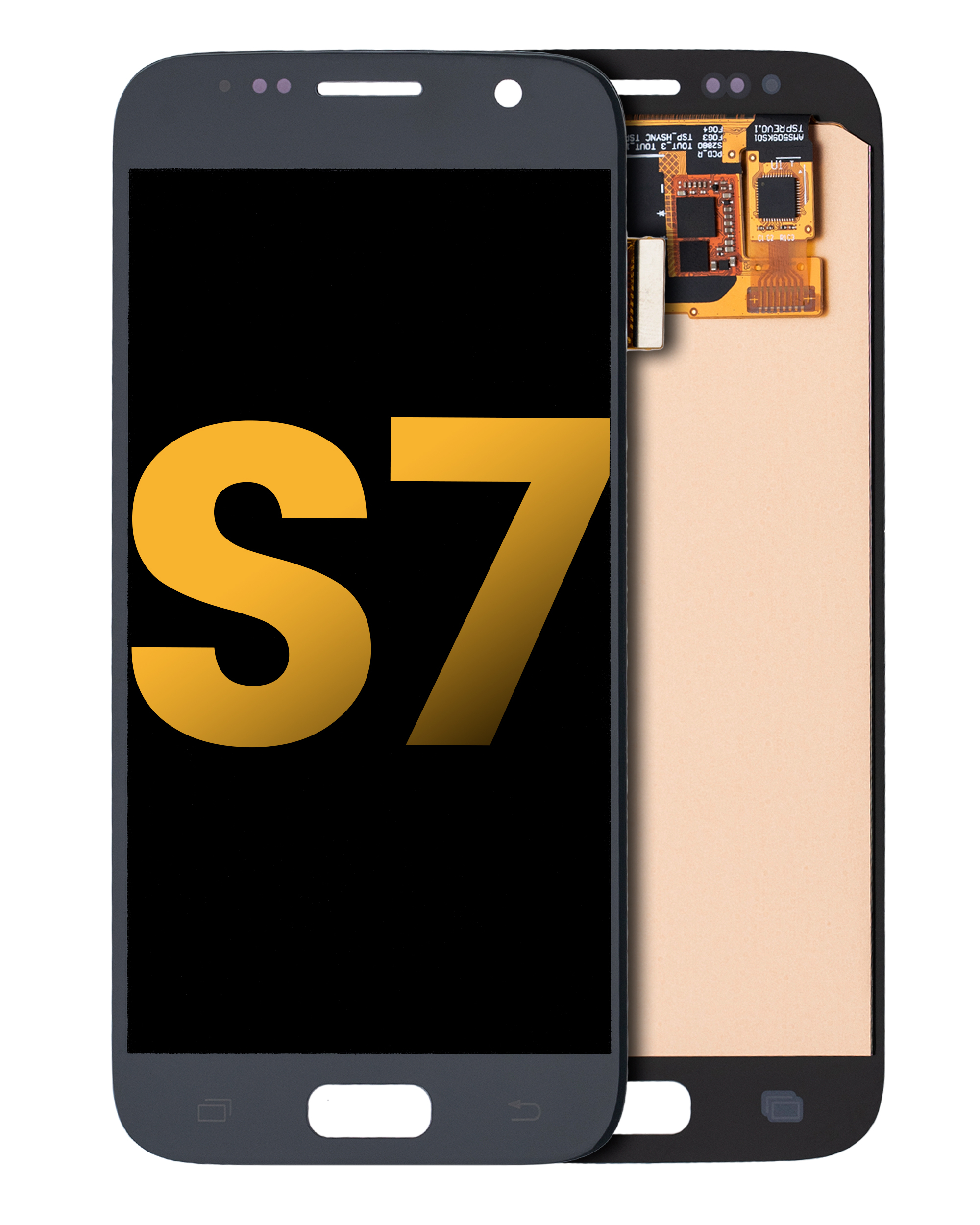 Oled Assembly Without Frame Compatible For Samsung Galaxy S7 (Refurbished) (Black Onyx)