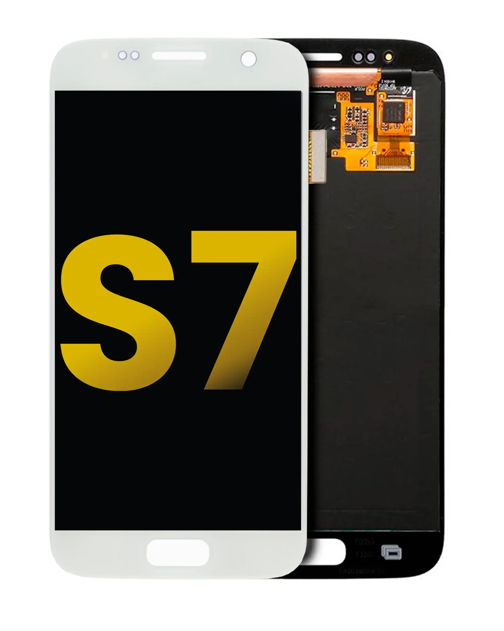 Oled Assembly Without Frame Compatible For Samsung Galaxy S7 (Refurbished) (White Pearl)
