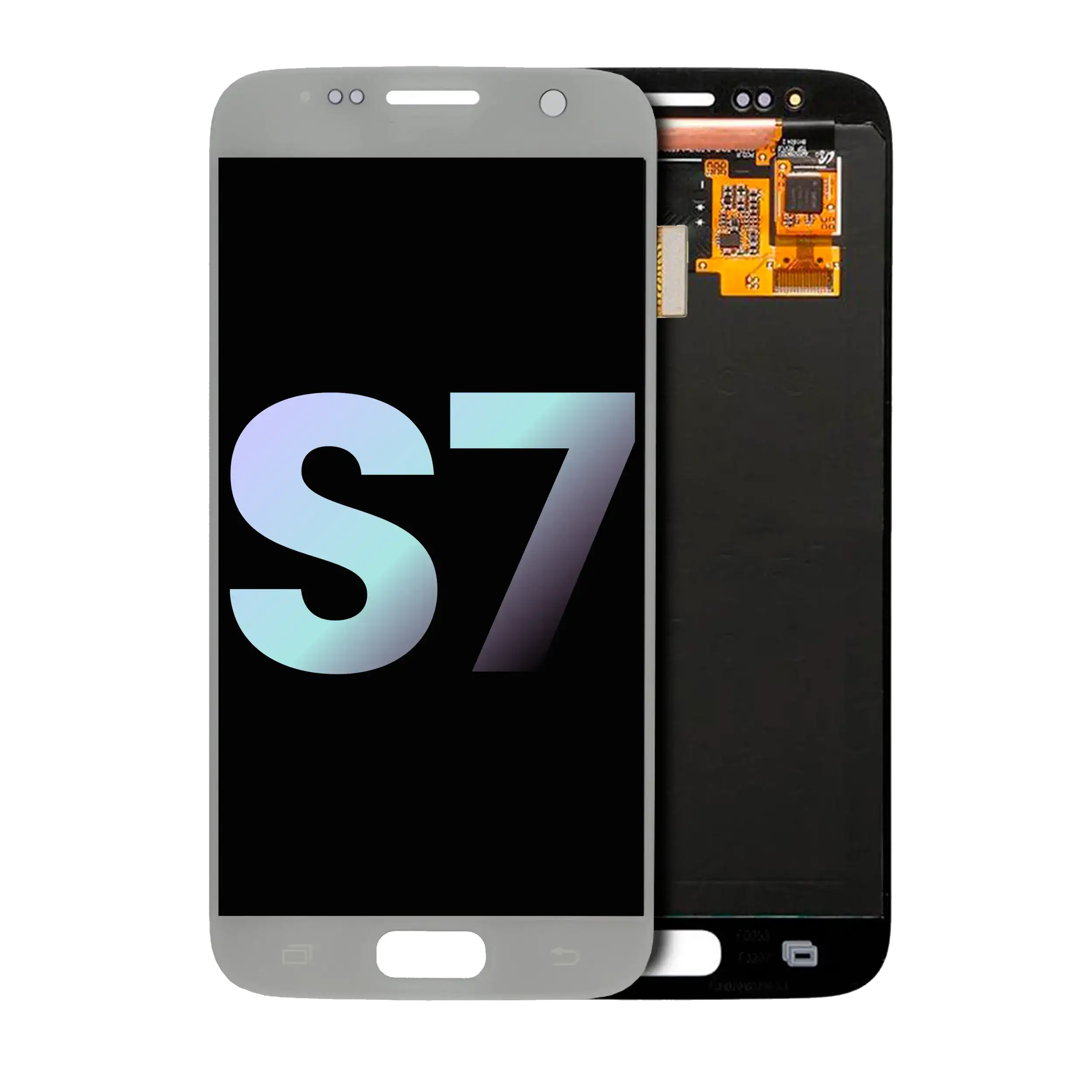 Oled Assembly Without Frame Compatible For Samsung Galaxy S7 (Service Pack) (Silver Titanium)