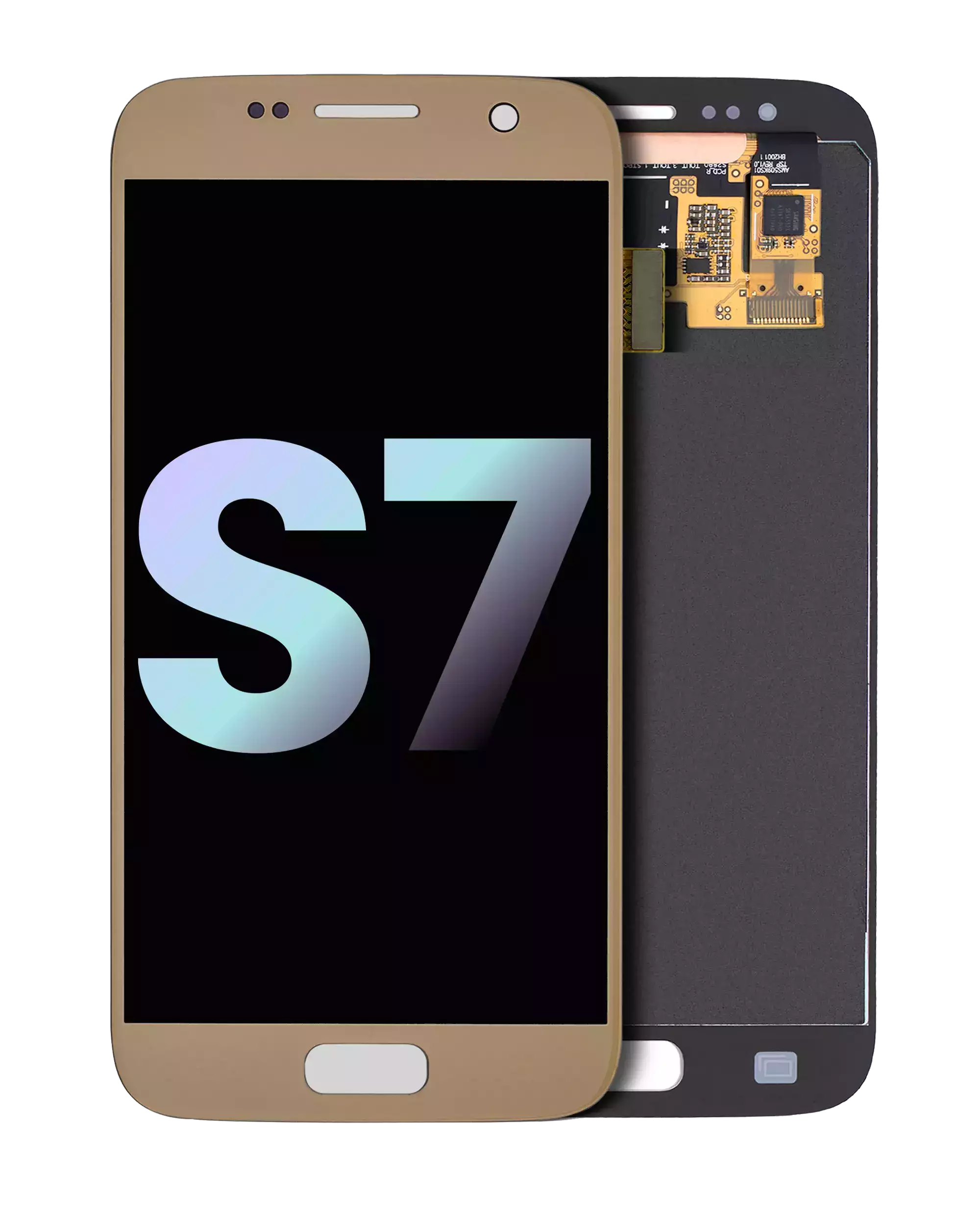 Oled Assembly Without Frame Compatible For Samsung Galaxy S7 (Service Pack) (Gold Platinum)