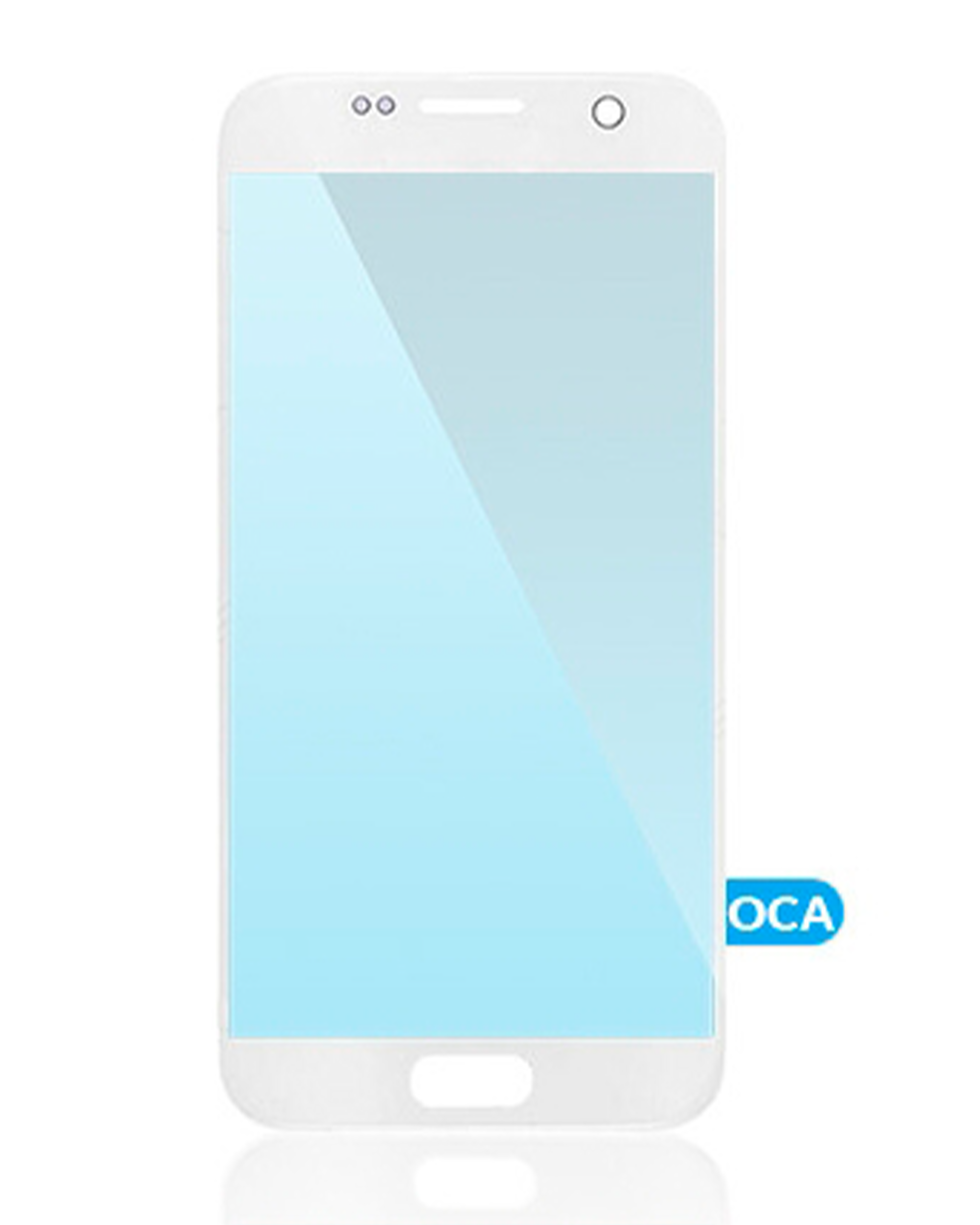 Front Glass With Oca Pre-Installed Compatible For Samsung Galaxy S7 (White)
