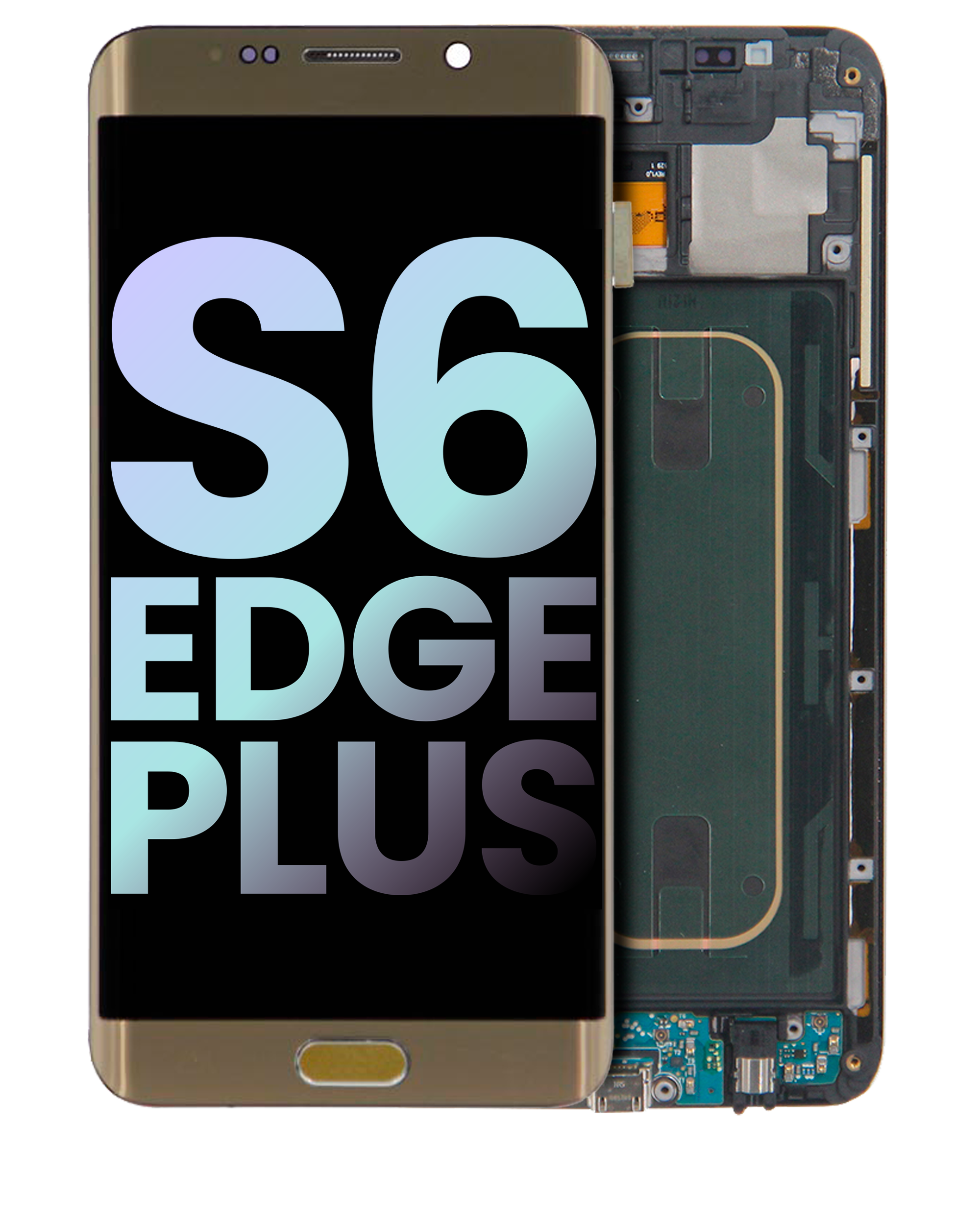 Oled Assembly With Frame Compatible For Samsung Galaxy S6 Edge Plus (At&T / T-Mobile / International) (Service Pack) (Gold Platinum)