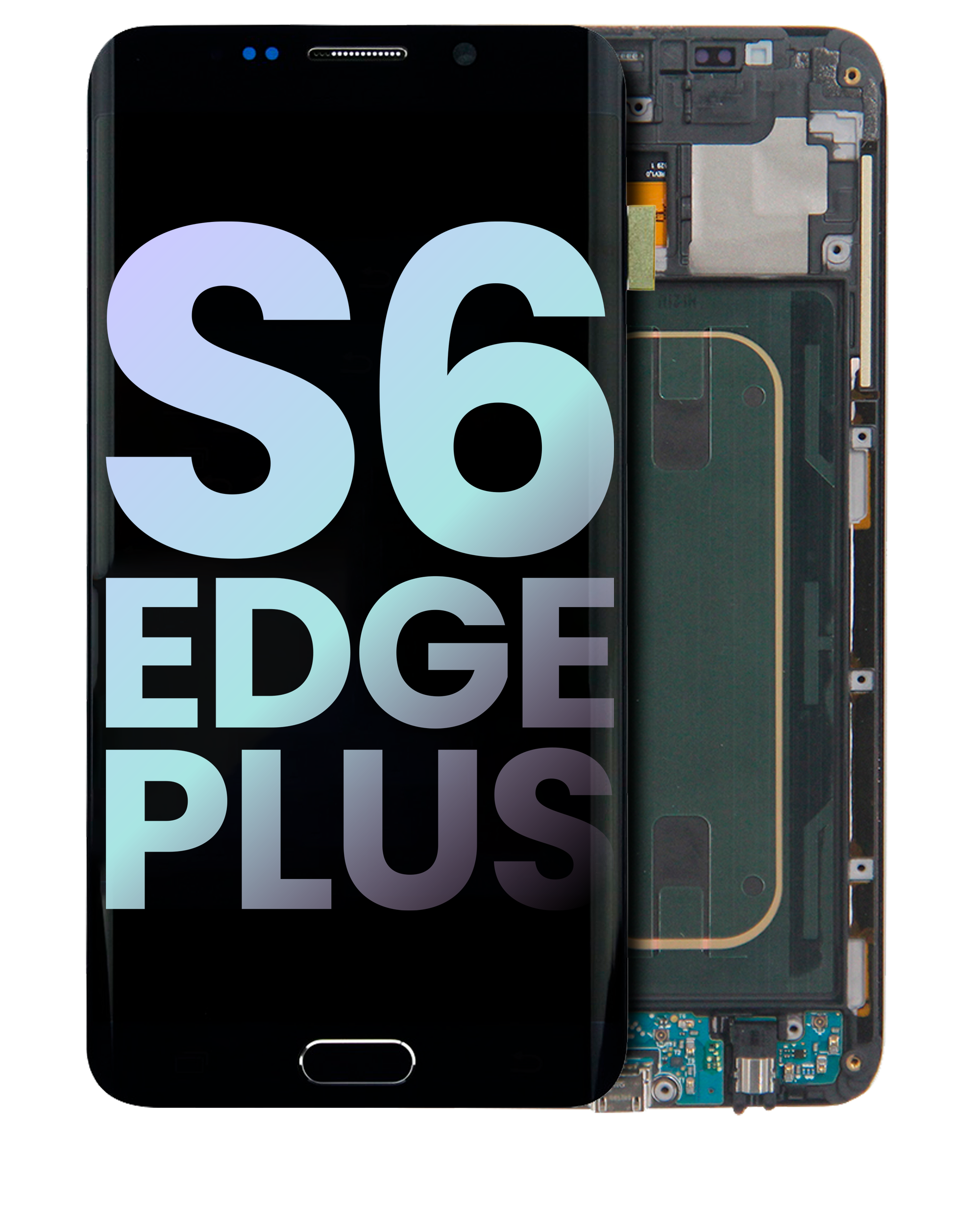 Lcd Assembly With Frame Compatible For Samsung Galaxy S6 Edge Plus (Service Pack) (Verizon) (Black Sapphire)
