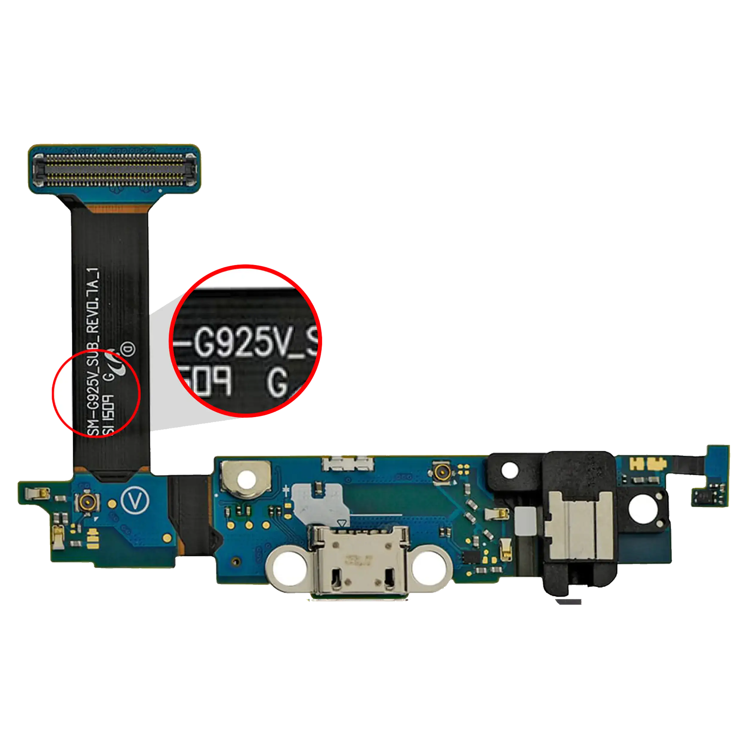 Charging Port Flex Cable Compatible For Samsung Galaxy S6 Edge (G925V) (Verizon)