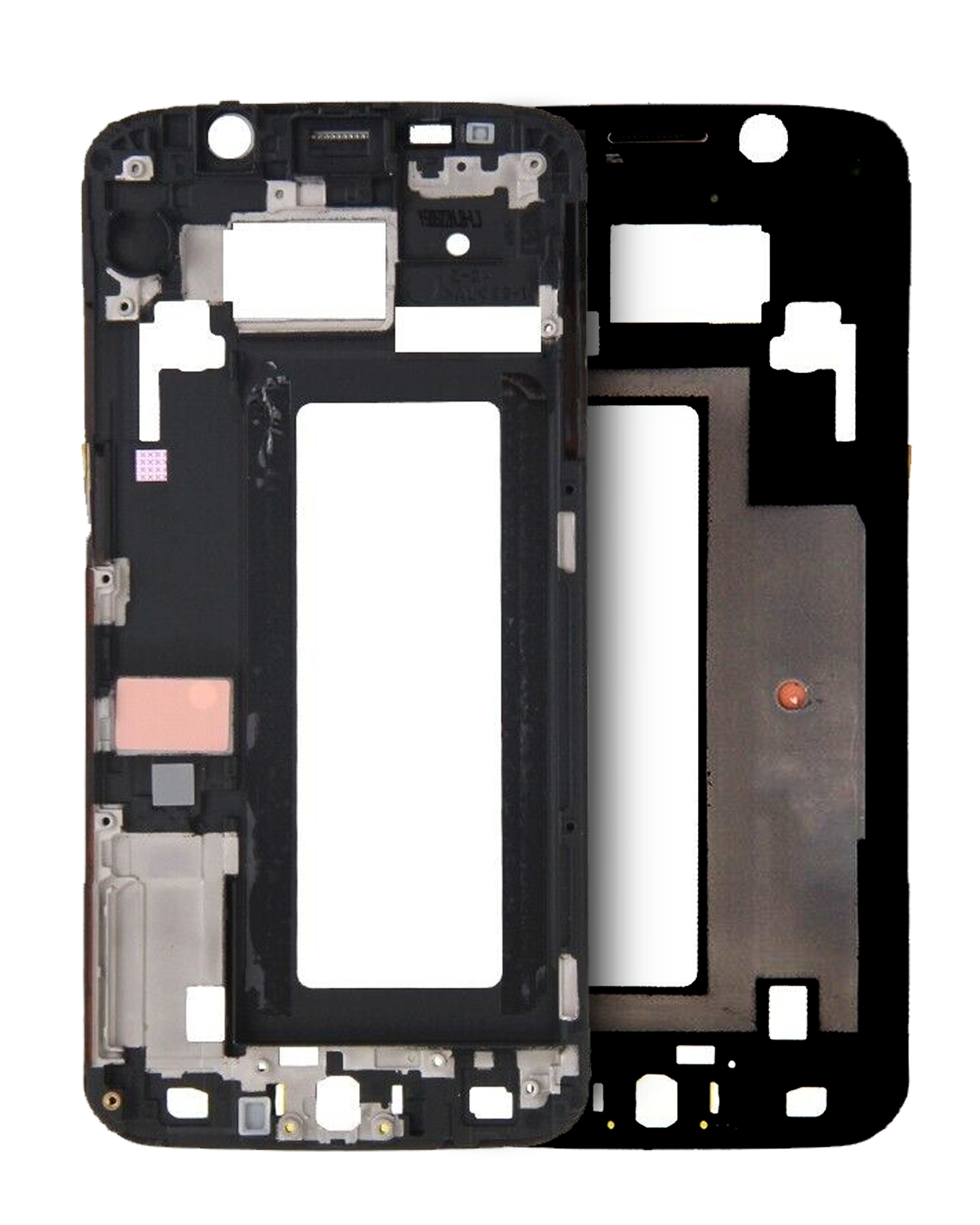 Mid-Frame Housing Compatible For Samsung Galaxy S6 Edge (Service Pack) (Black Sapphire)