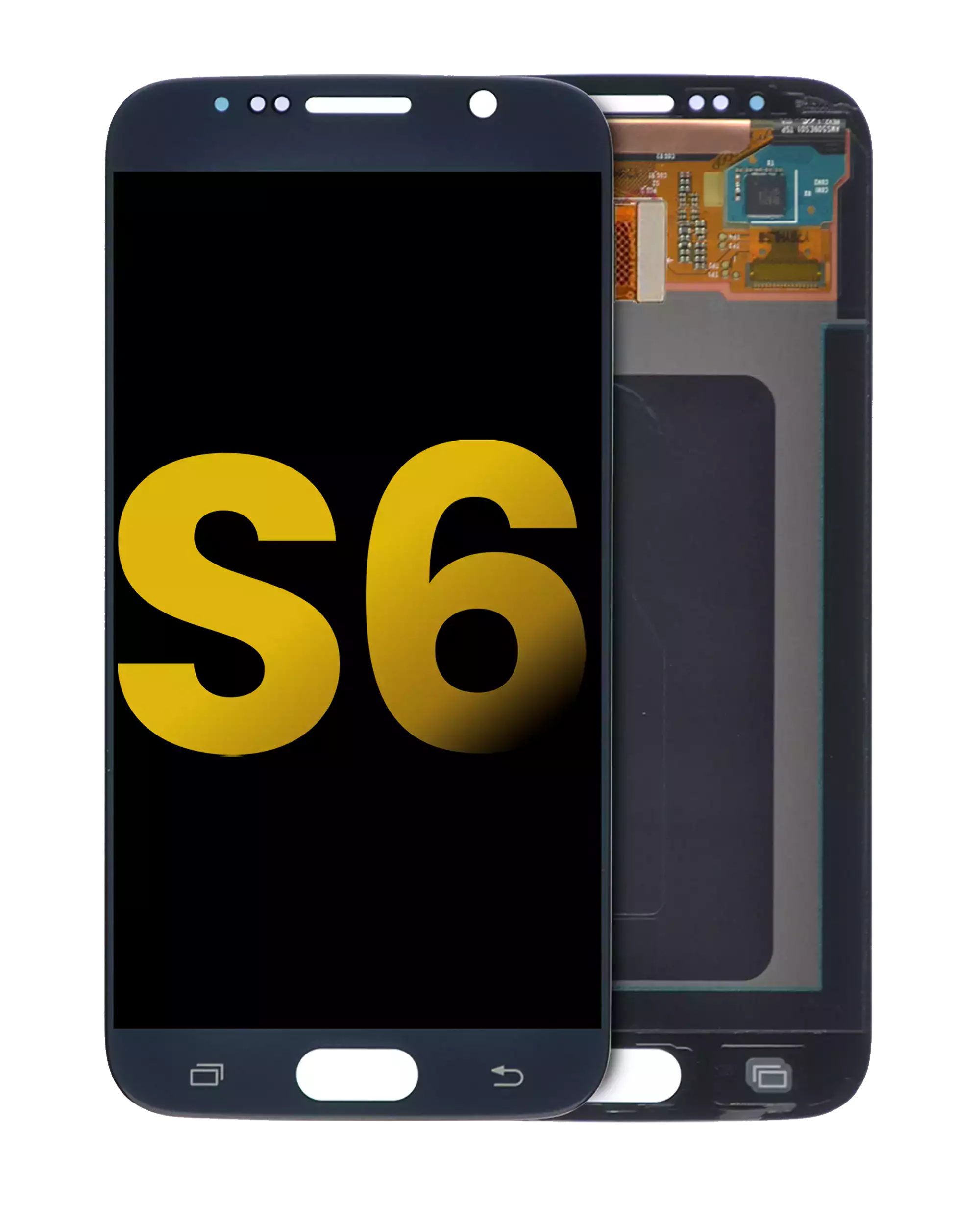 Oled Assembly Without Frame Compatible For Samsung Galaxy S6 (Refurbished) (Black Sapphire)