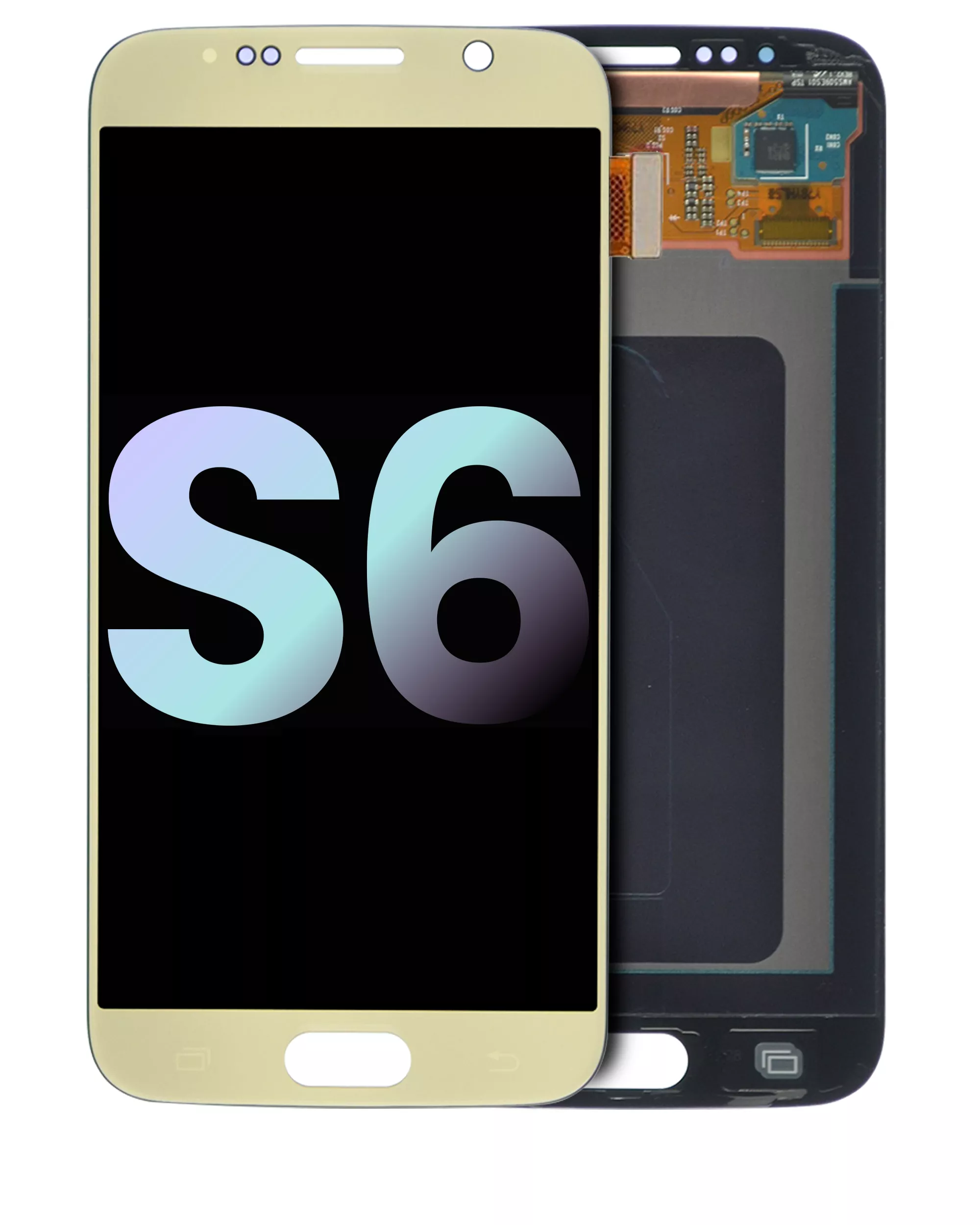 Oled Assembly Without Frame Compatible For Samsung Galaxy S6 (Service Pack) (Gold Platinum)