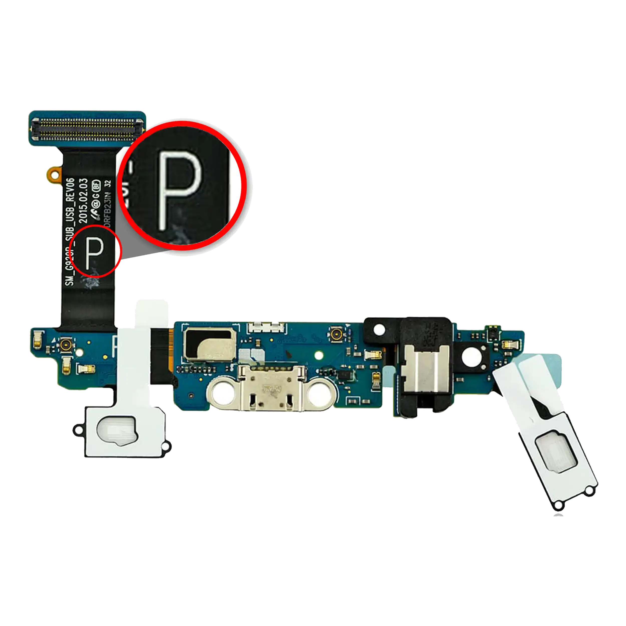 Charging Port Flex Cable Compatible For Samsung Galaxy S6 (G920P) (Sprint)