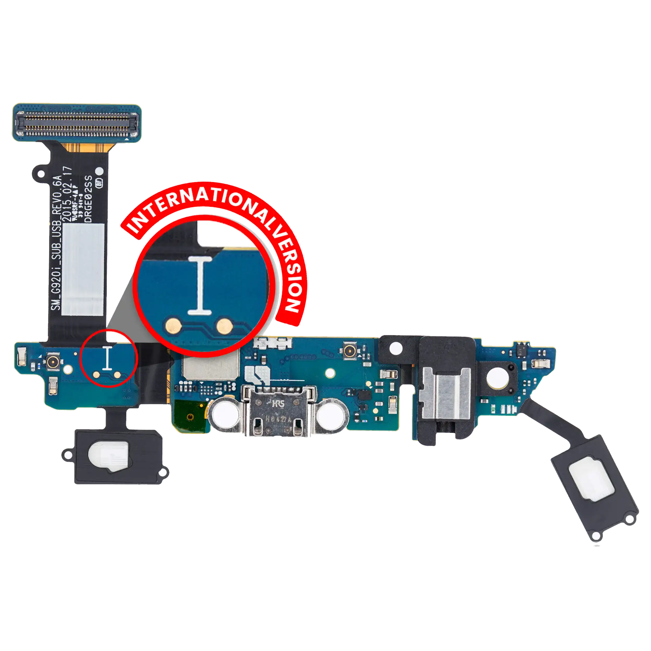 Charging Port Flex Cable Compatible For Samsung Galaxy S6 (G920I) (International Version)