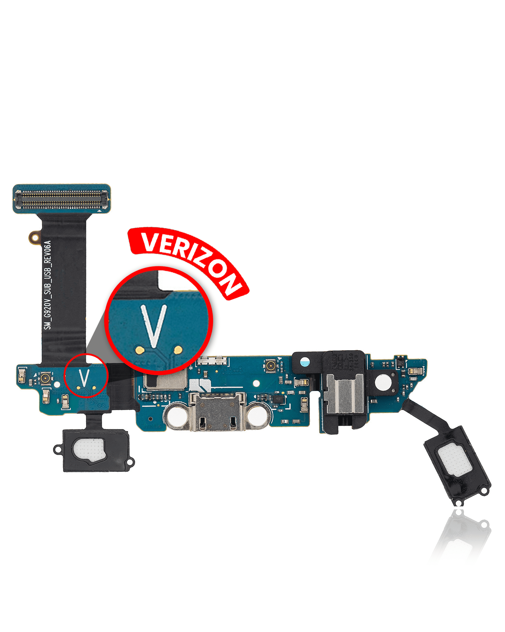 Charging Port Flex Cable Compatible For Samsung Galaxy S6 (G920V) (Verizon)