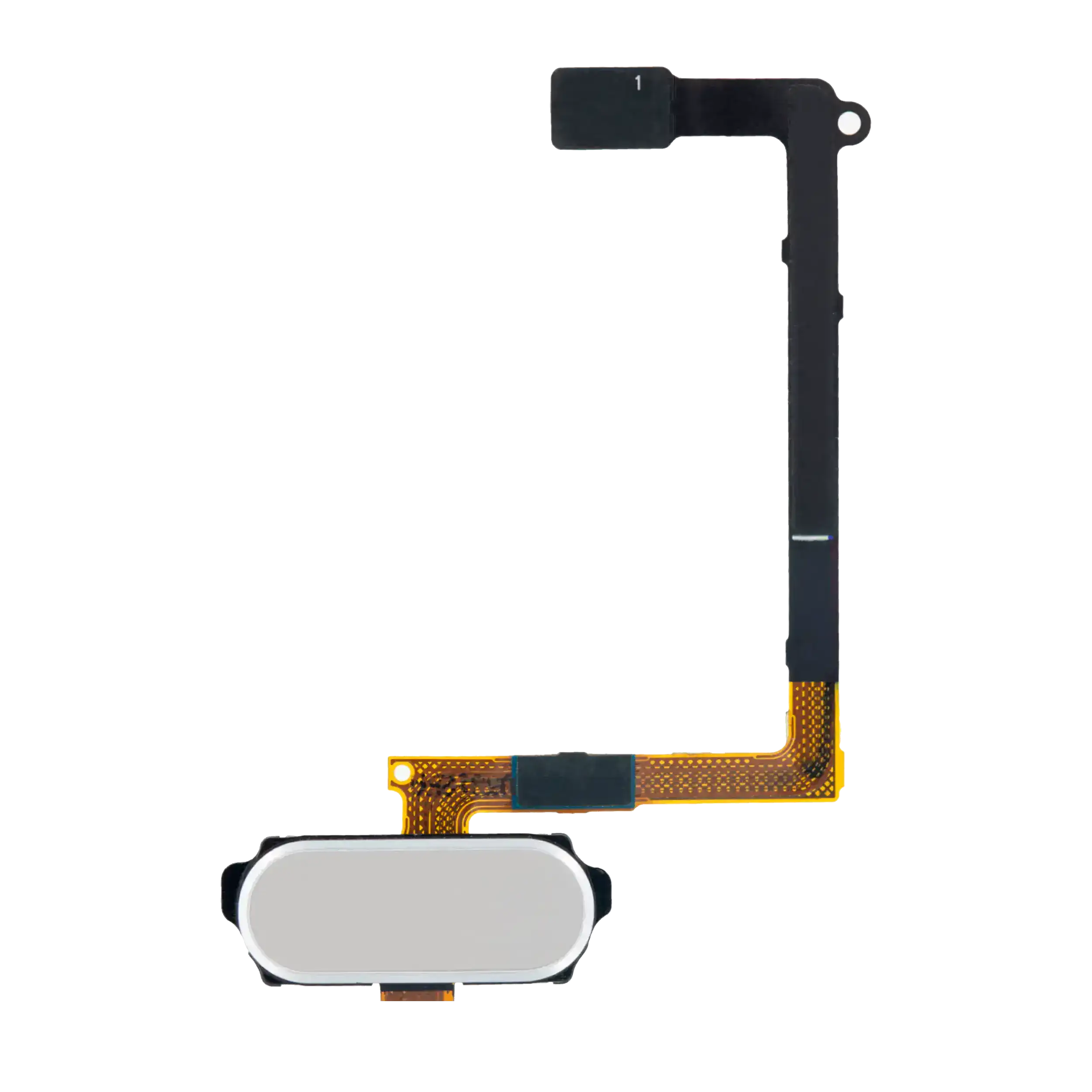 Home Button With Flex Compatible For Samsung Galaxy S6 (White)