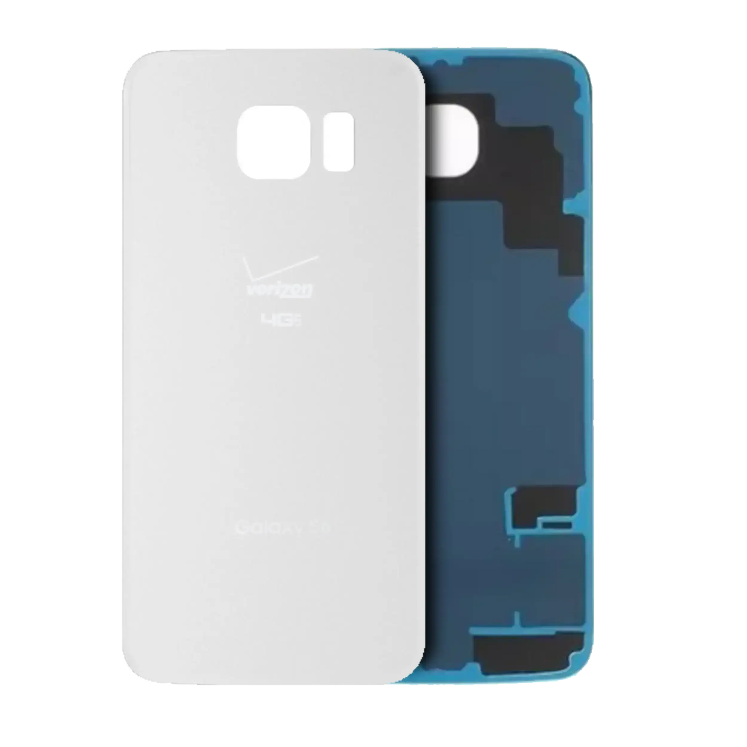 Back Cover Glass Compatible For Samsung Galaxy S6 (Verizon 4G) (Service Pack) (White)
