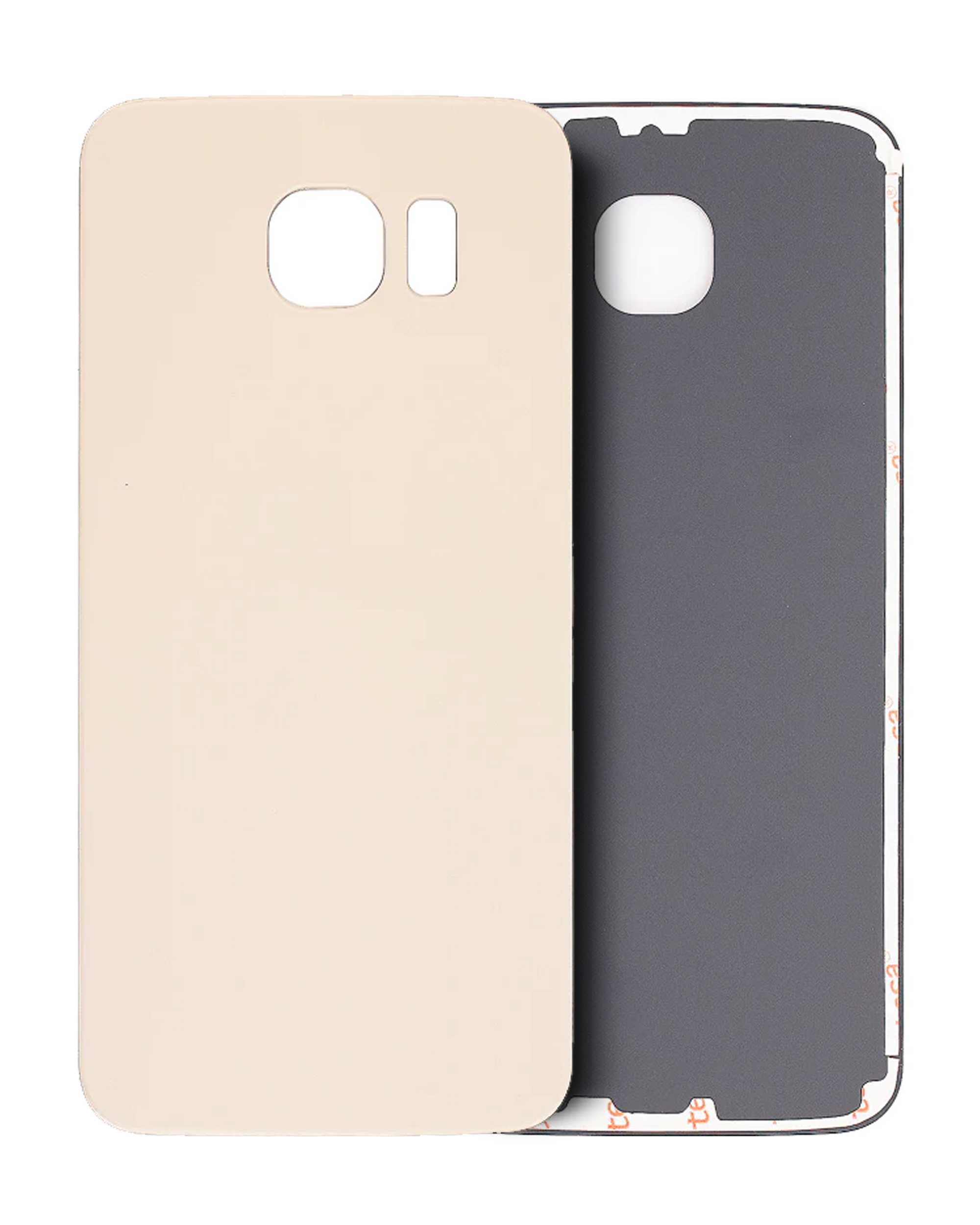 Back Cover Glass Compatible For Samsung Galaxy S6 (Service Pack) (Gold Platinum)