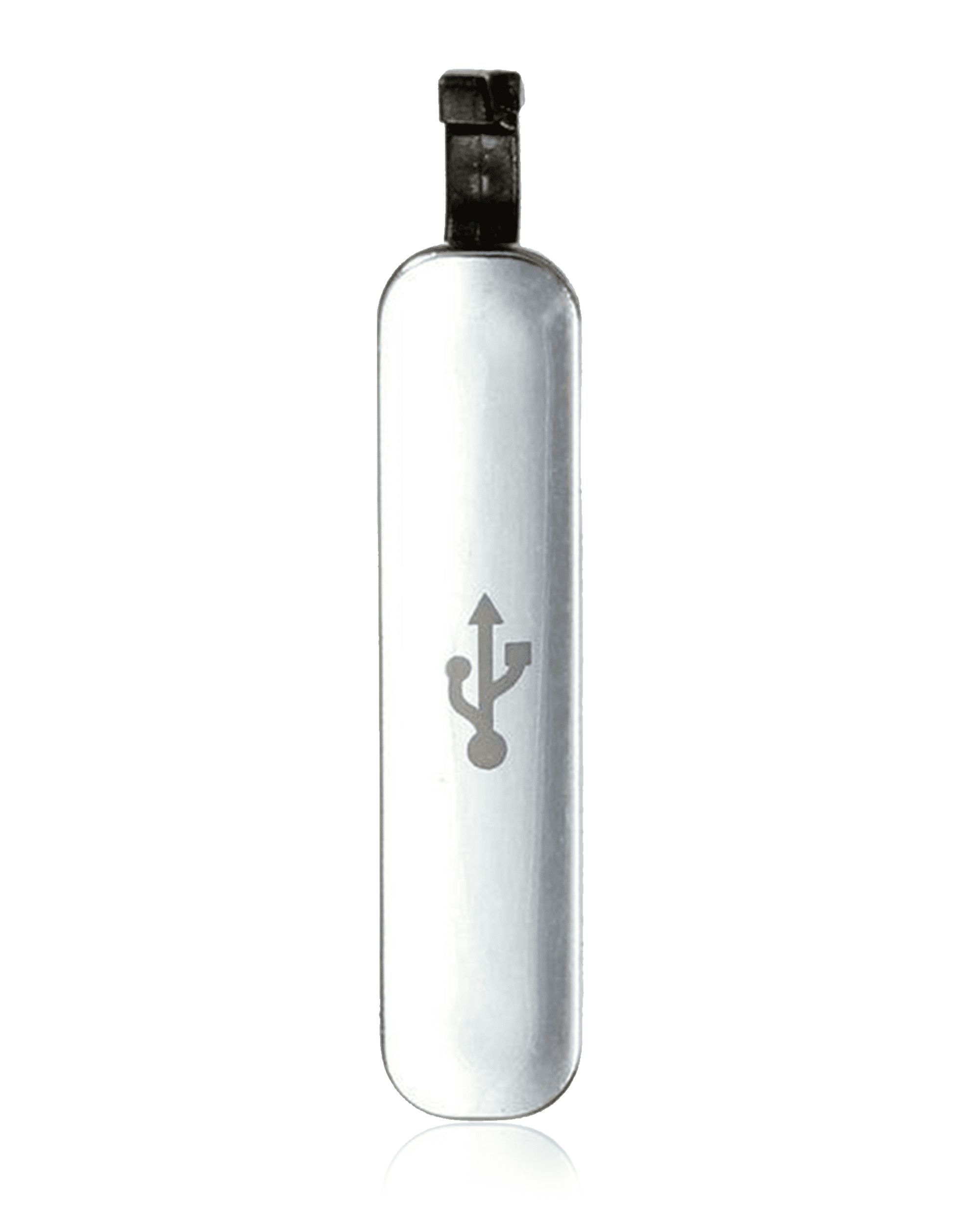 Charging Port Cover Compatible For Samsung Galaxy S5 (Silver)