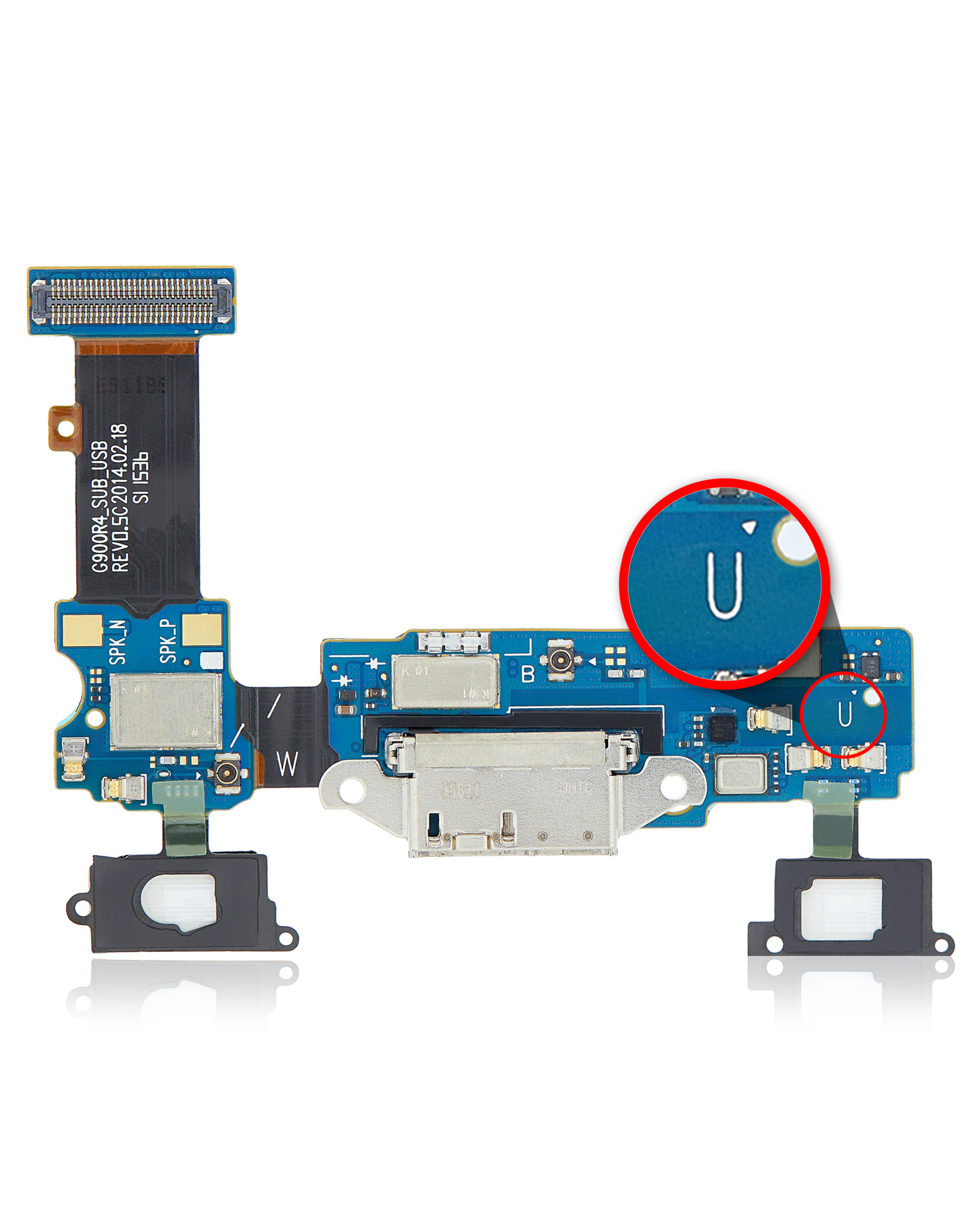 Charging Port Flex Cable Compatible For Samsung Galaxy S5 (G900R4) (Us Cellular)
