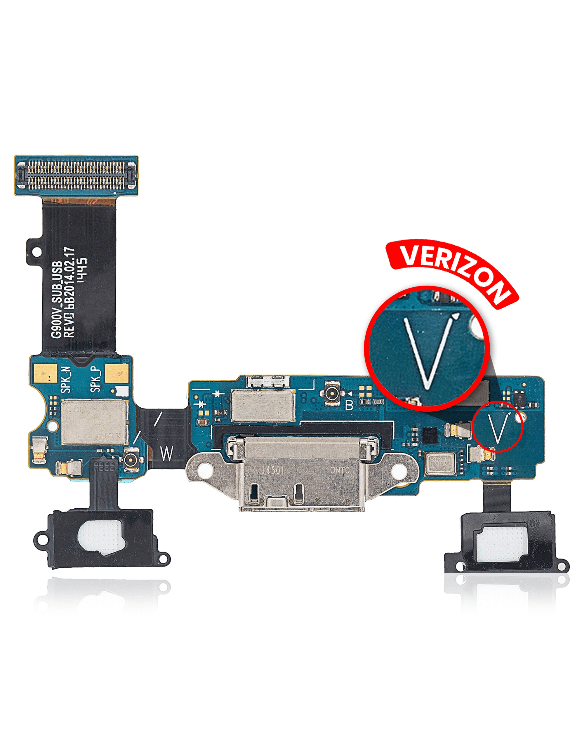 Charging Port Flex Cable Compatible For Samsung Galaxy S5 (G900V) (Verizon)