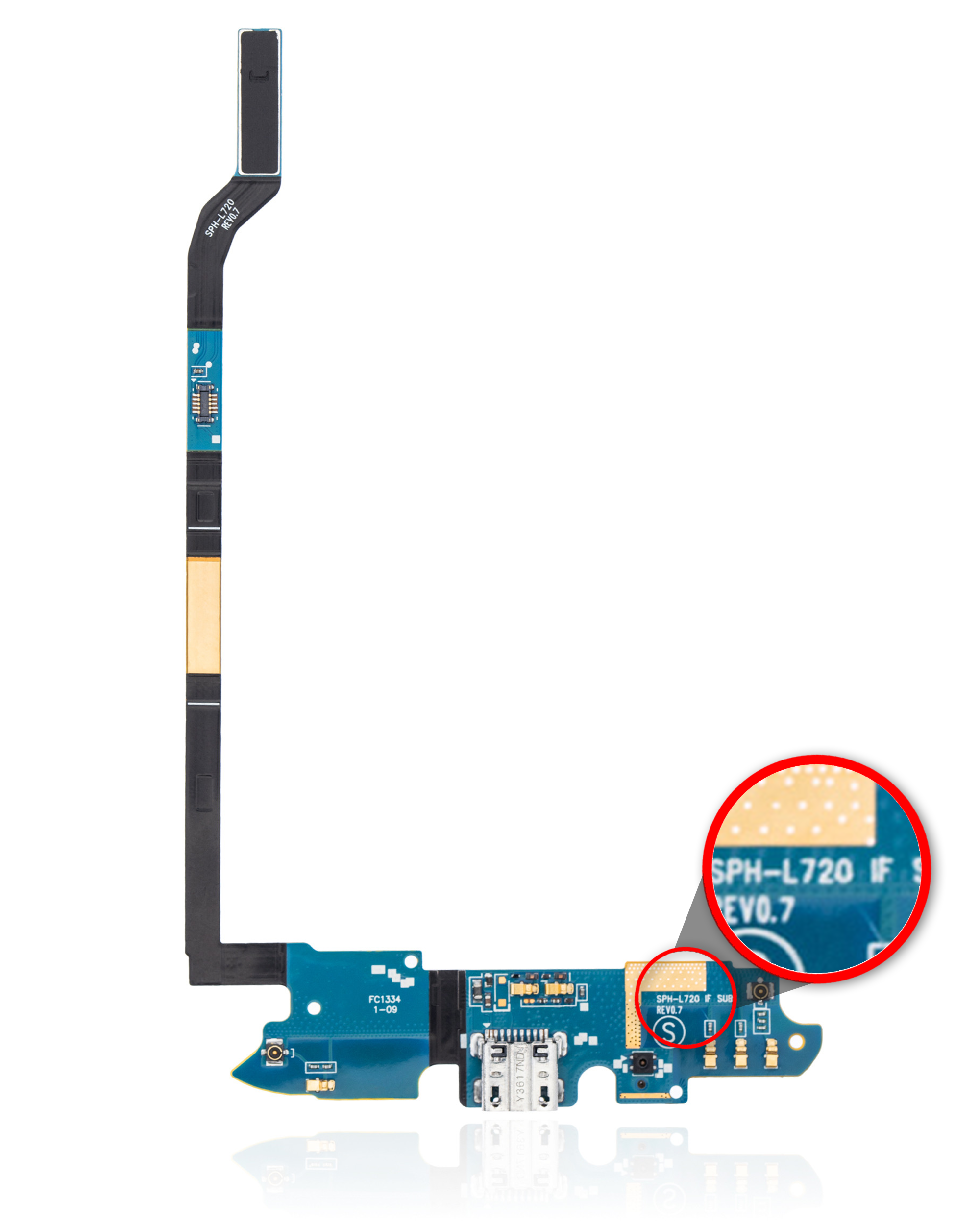 Charging Port Flex Cable Compatible For Samsung Galaxy S4 (L720T / I9505) (Sprint Gsm / International)