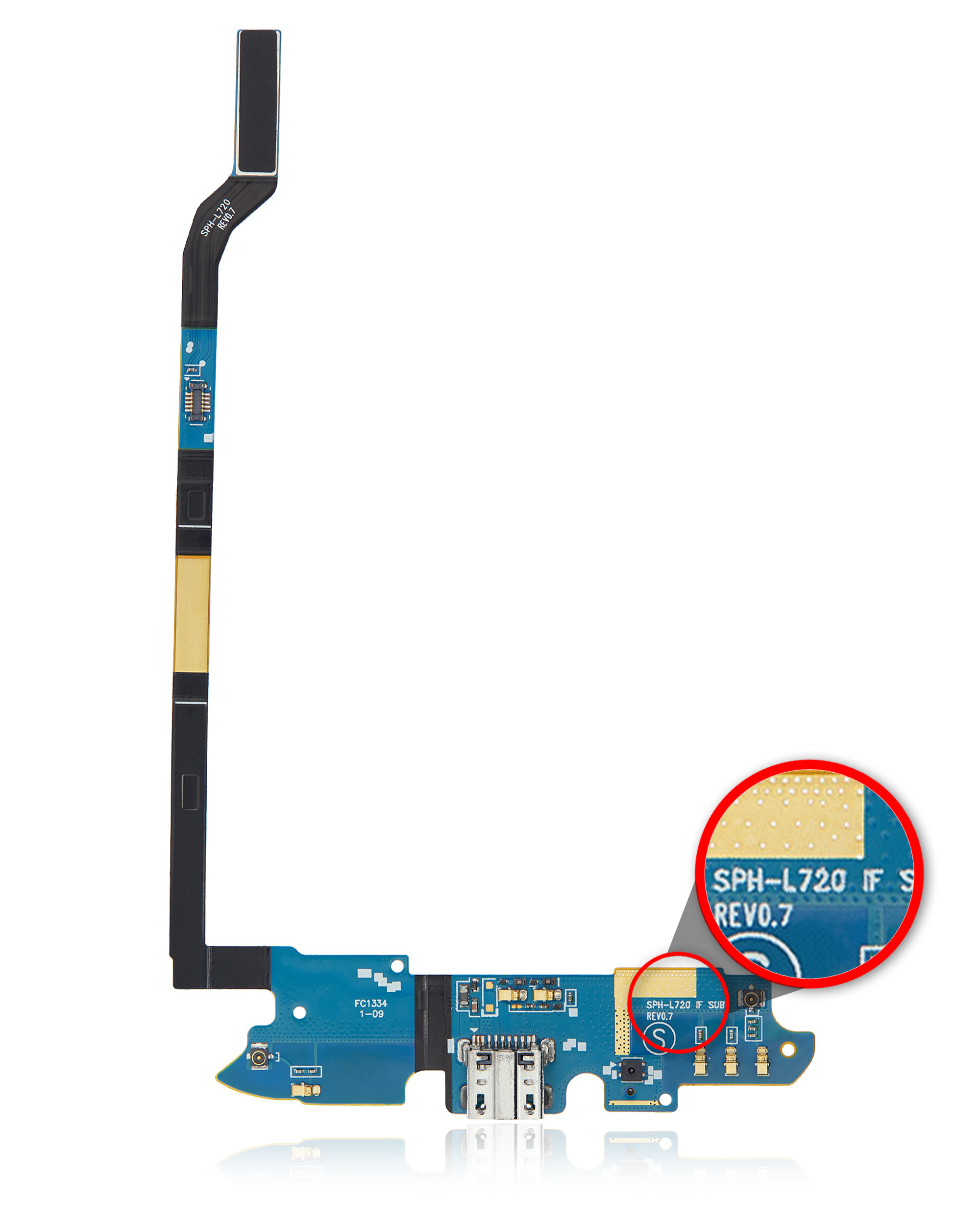 Charging Port Flex Cable Compatible For Samsung Galaxy S4 (L720) (Sprint)