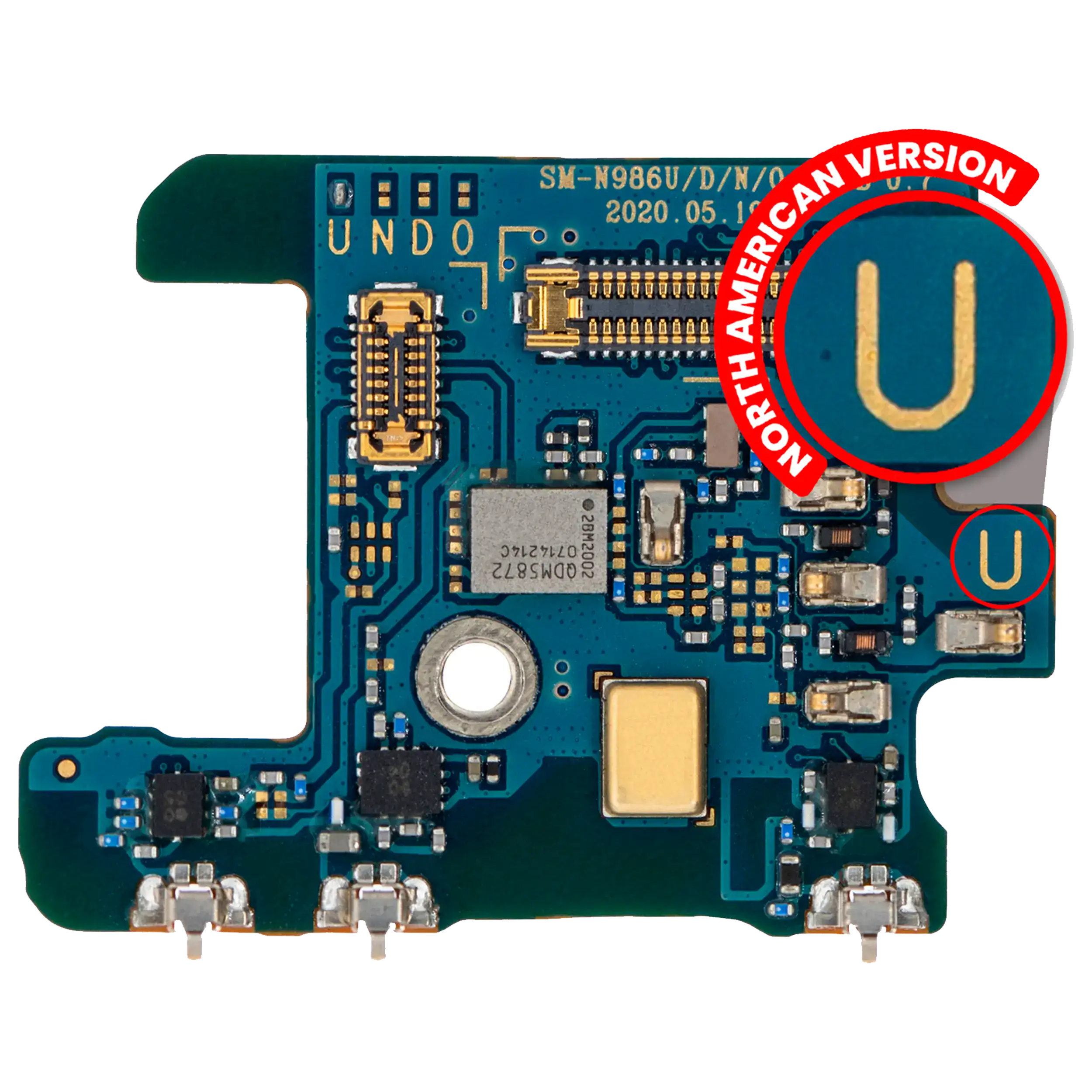 Microphone Pcb Board Compatible For Samsung Galaxy Note 20 Ultra 5G (Us Version)