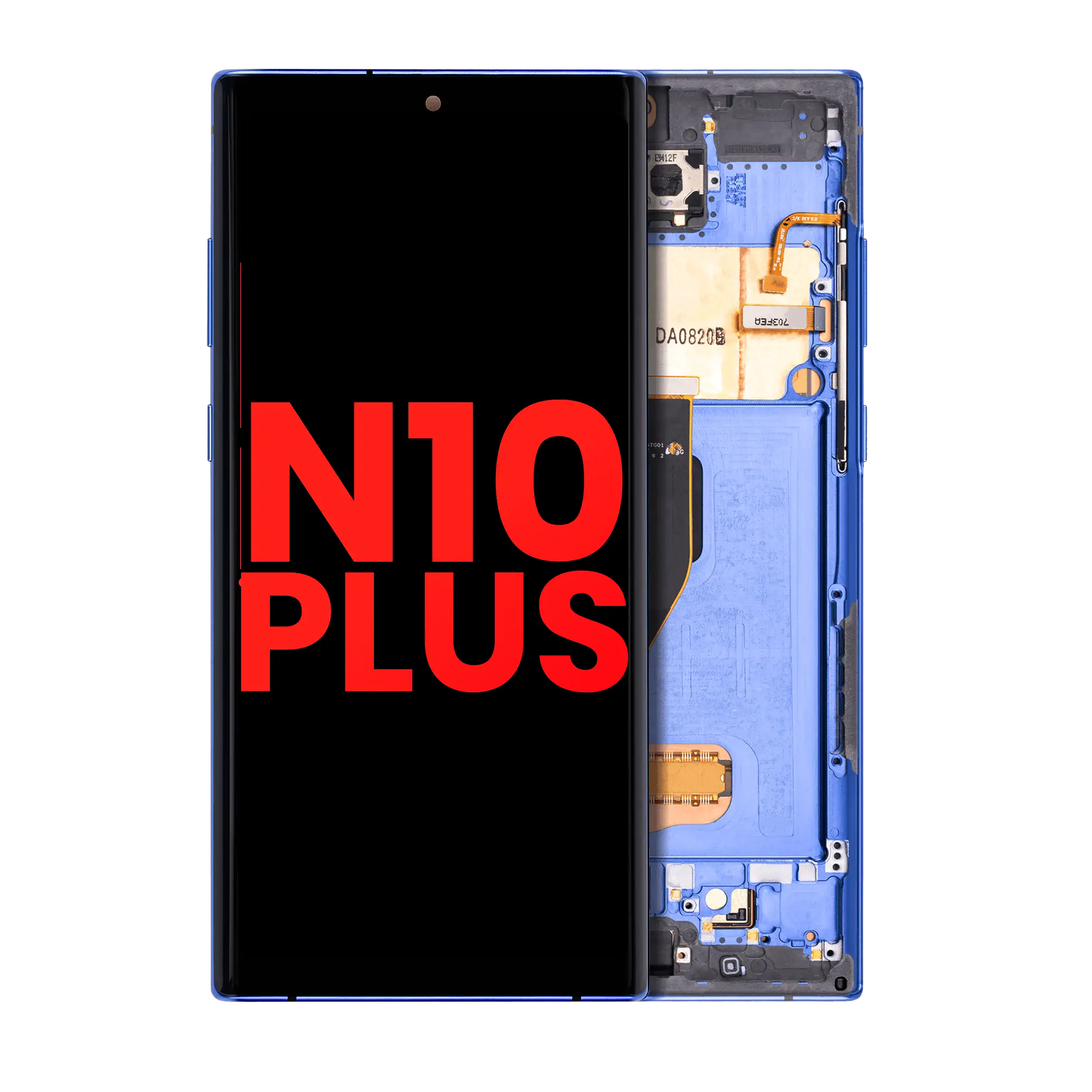 Oled Assembly With Frame Compatible For Samsung Galaxy Note 10 Plus / 5G (Aftermarket Plus) (Blue)