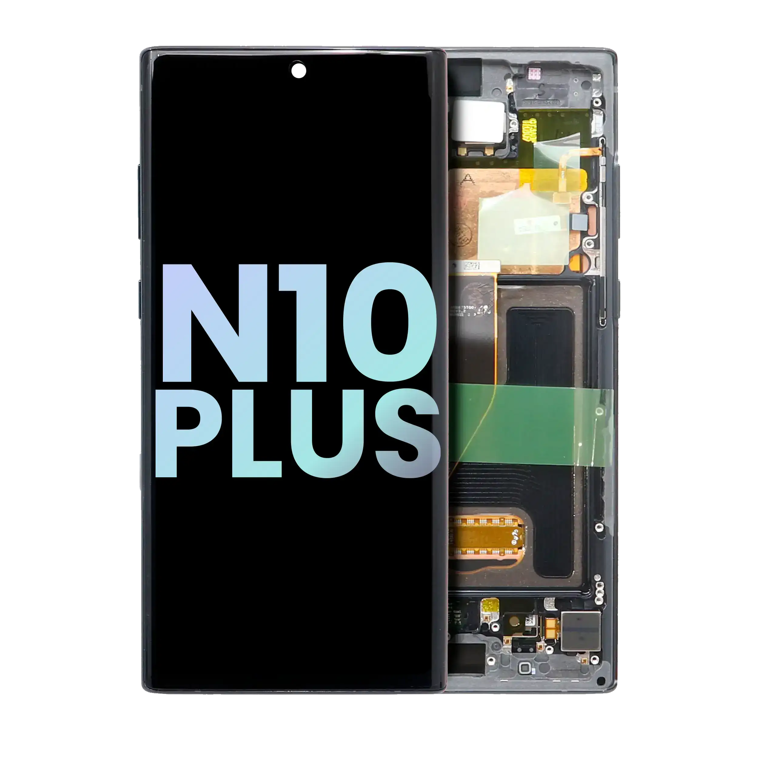 Oled Assembly With Frame Compatible For Samsung Galaxy Note 10 Plus / 5G (Service Pack) (Aura Black)