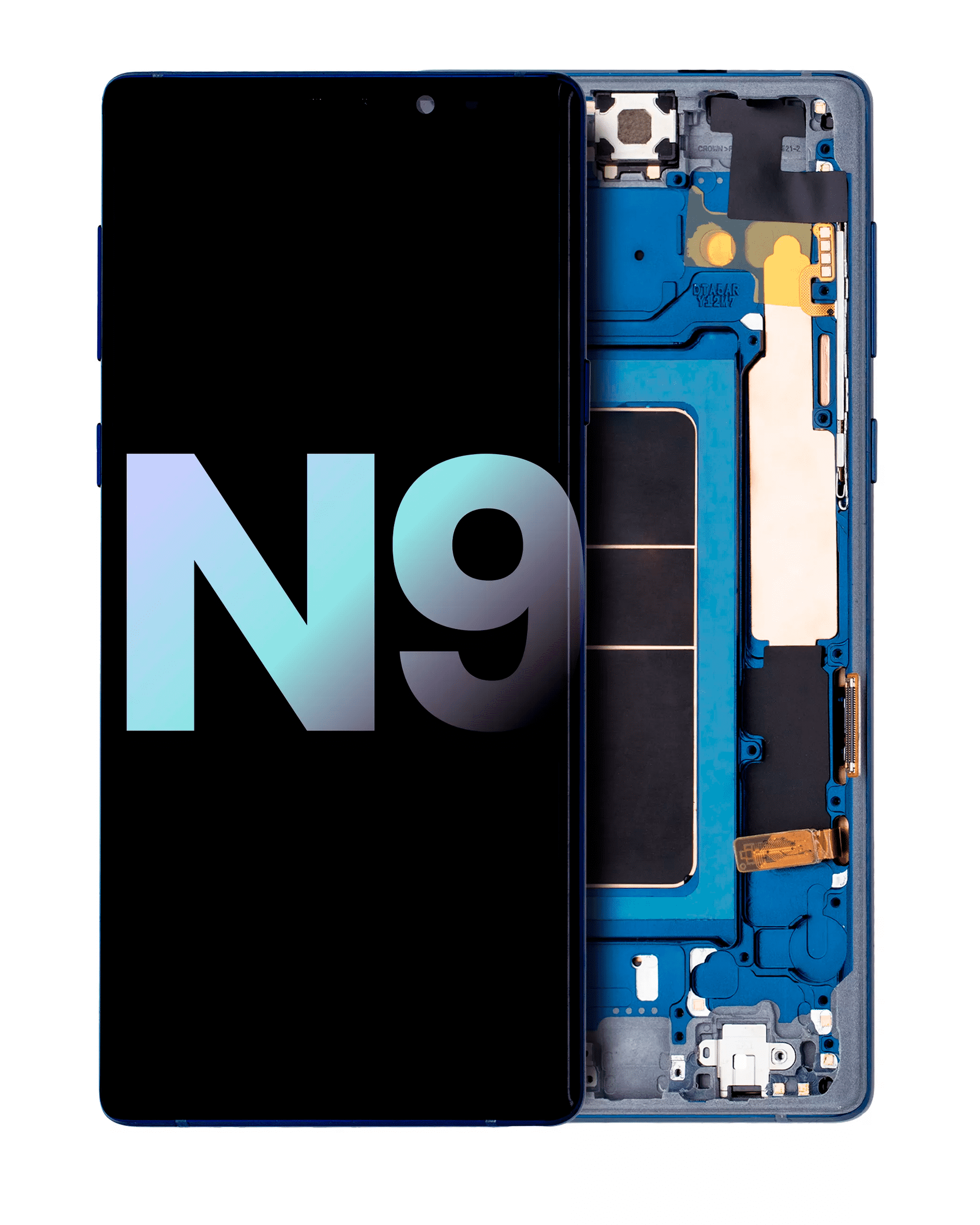 Oled Assembly With Frame Compatible For Samsung Galaxy Note 9 (Service Pack) (Ocean Blue)