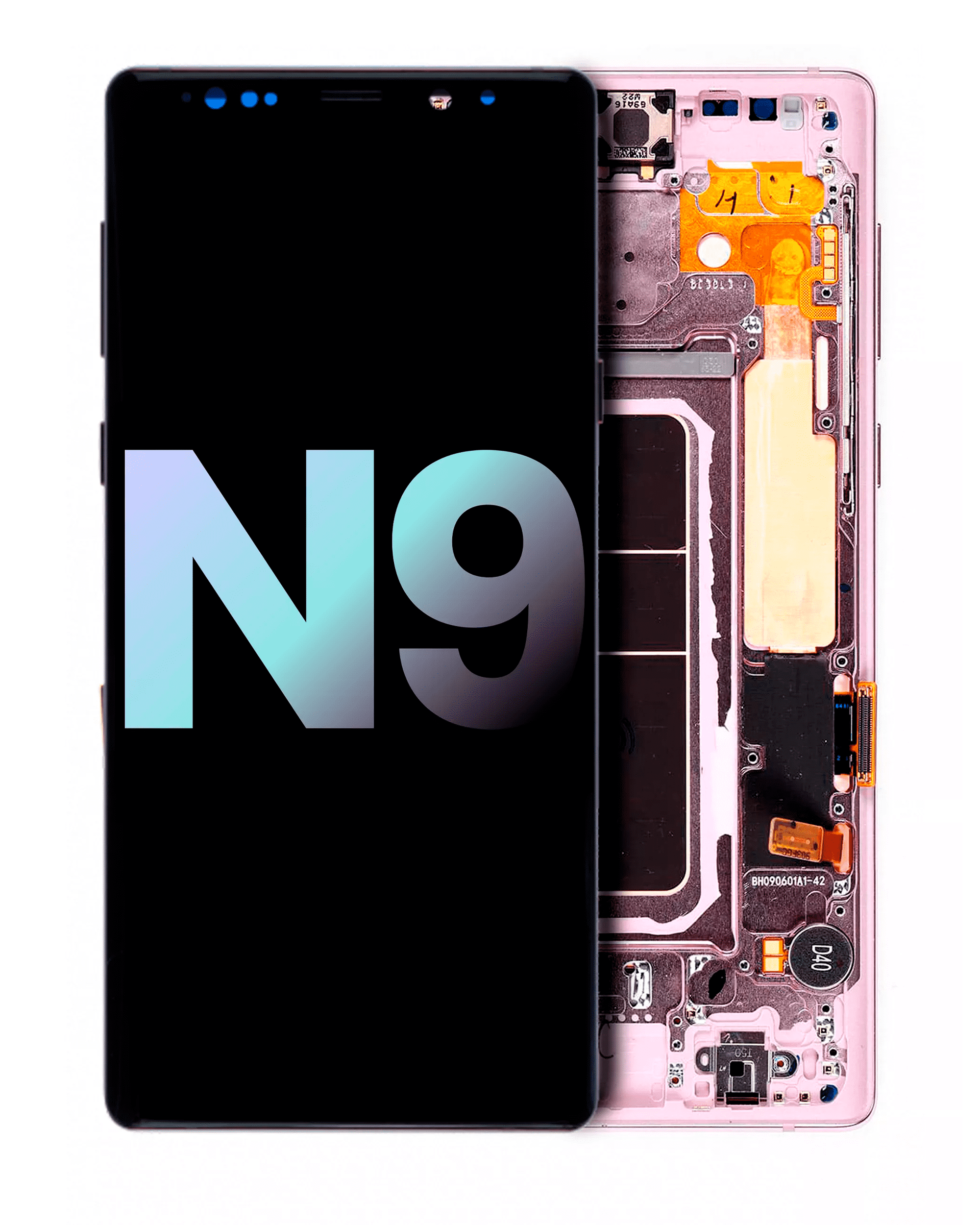 Oled Assembly With Frame Compatible For Samsung Galaxy Note 9 (Service Pack) (Lavender Purple)