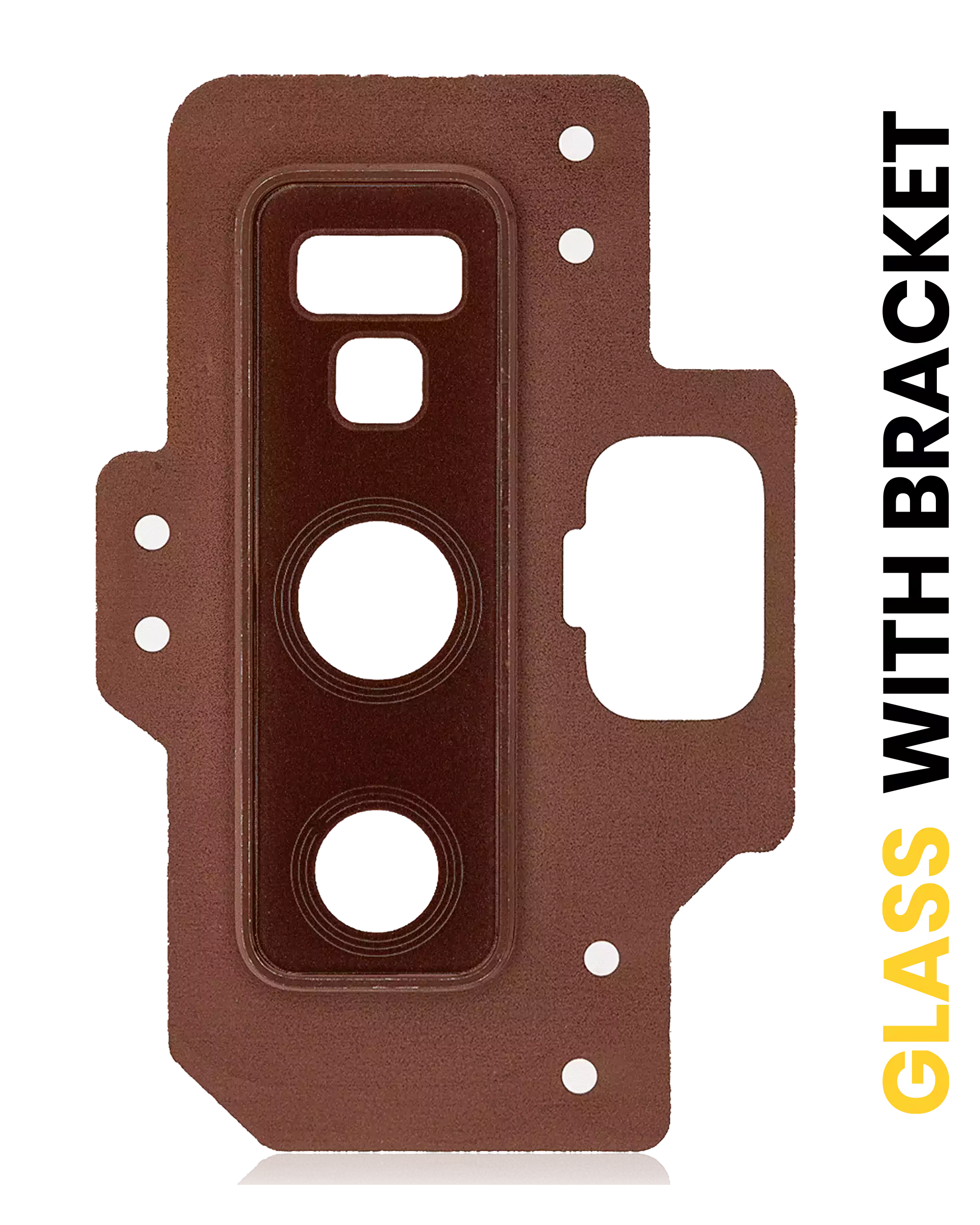 Back Camera Lens With Bracket / Bezel Compatible For Samsung Galaxy Note 9 (Metallic Copper)