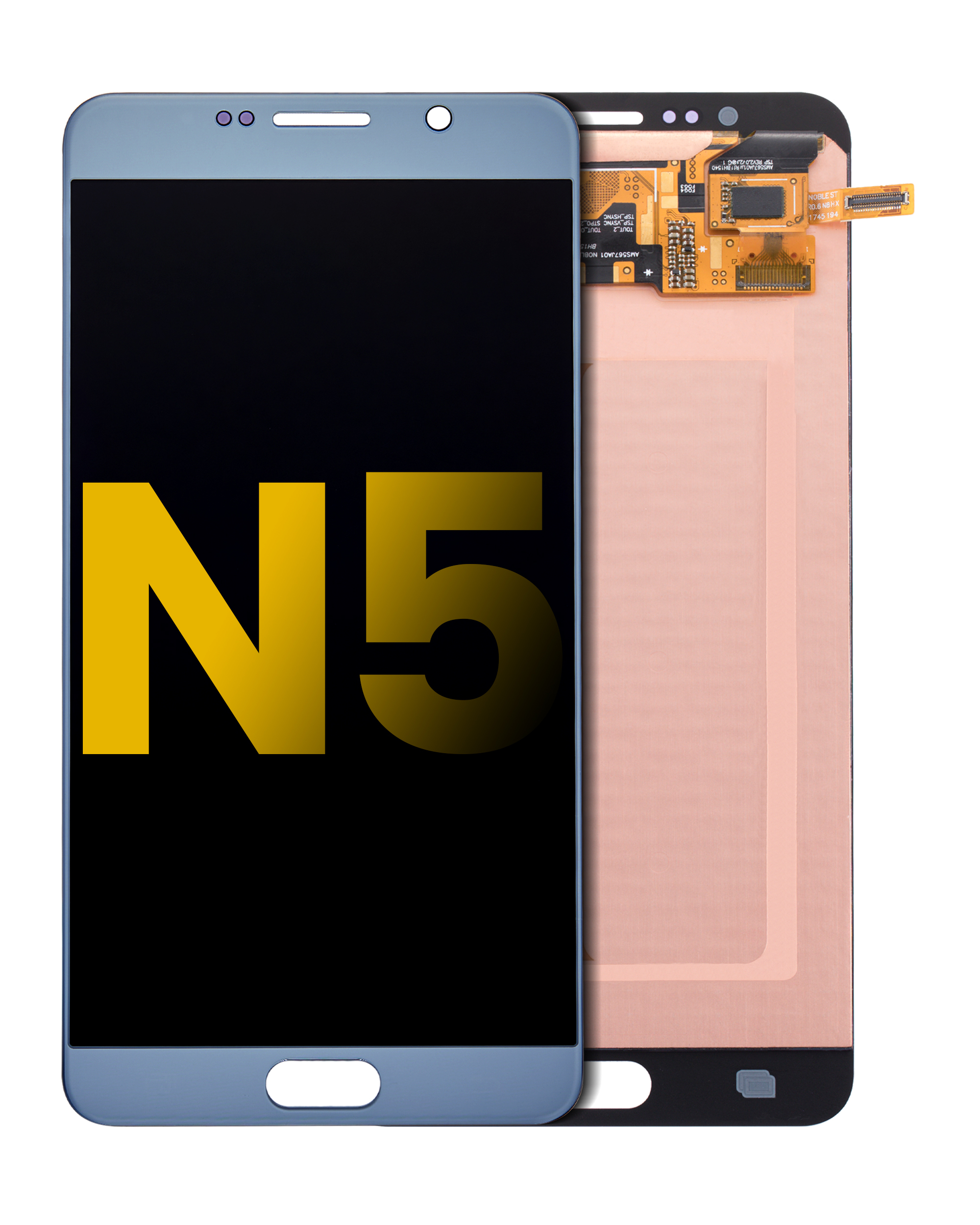 Oled Assembly Without Frame Compatible For Samsung Galaxy Note 5 (Refurbished) (Silver Titan)