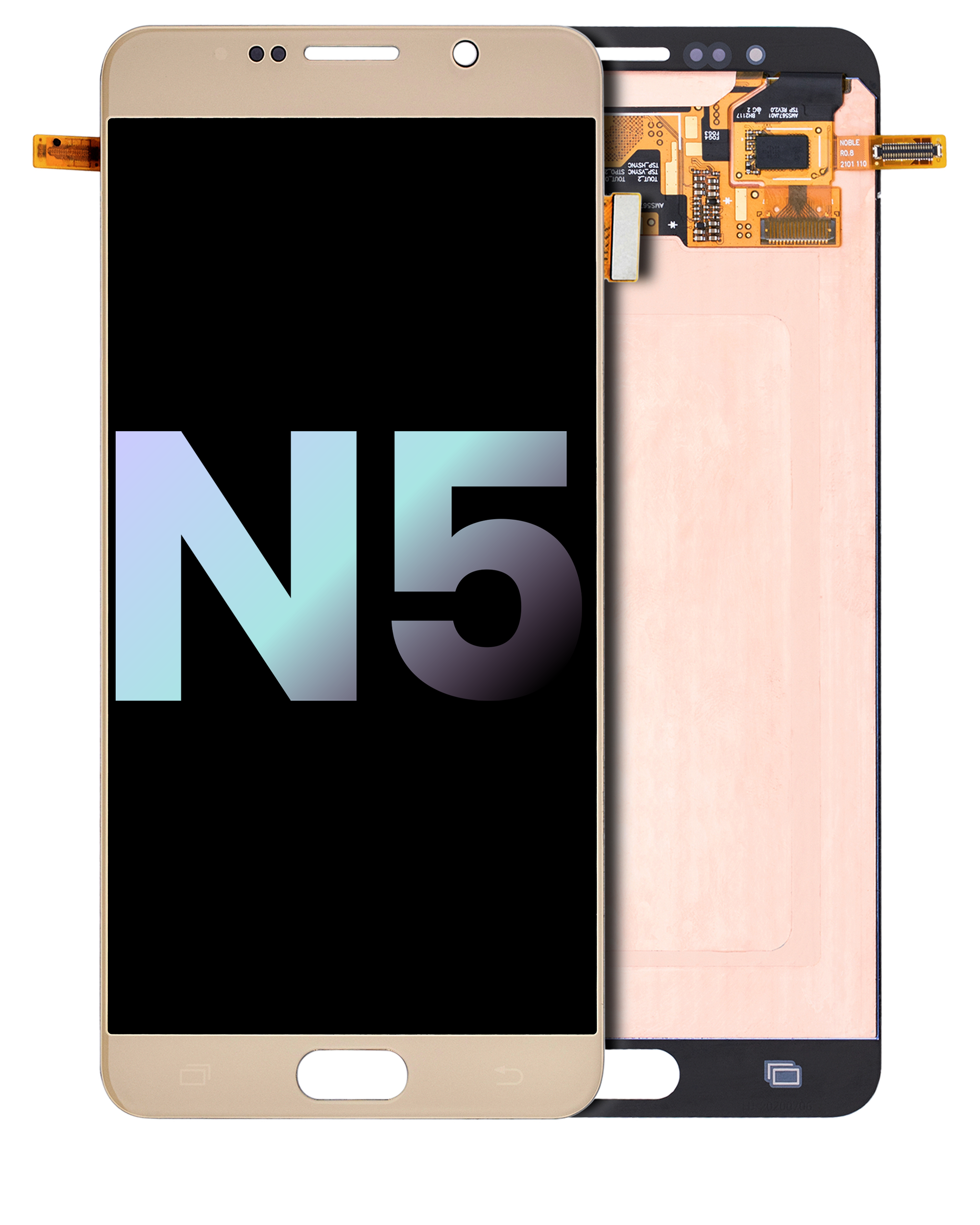 Oled Assembly Without Frame Compatible For Samsung Galaxy Note 5 (Service Pack) (Gold Platinum)
