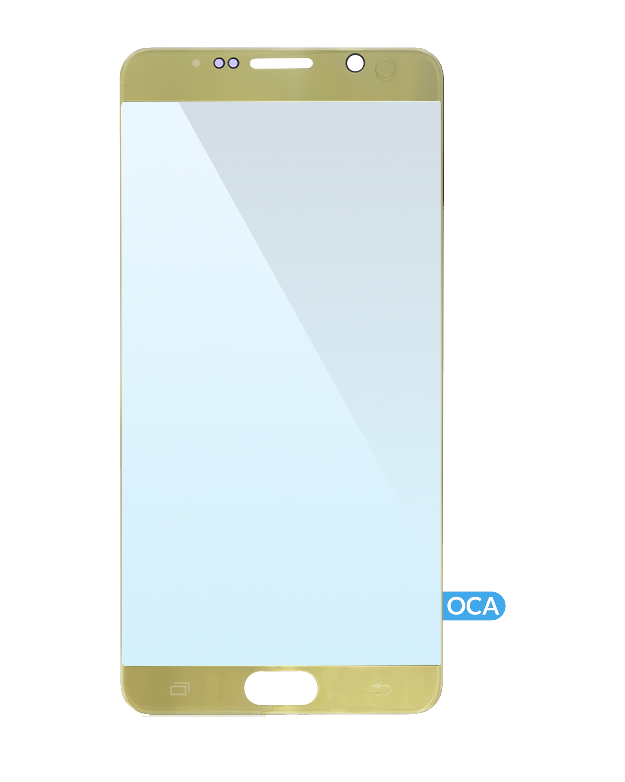 Front Glass With Oca Pre-Installed Compatible For Samsung Galaxy Note 5 (Gold)