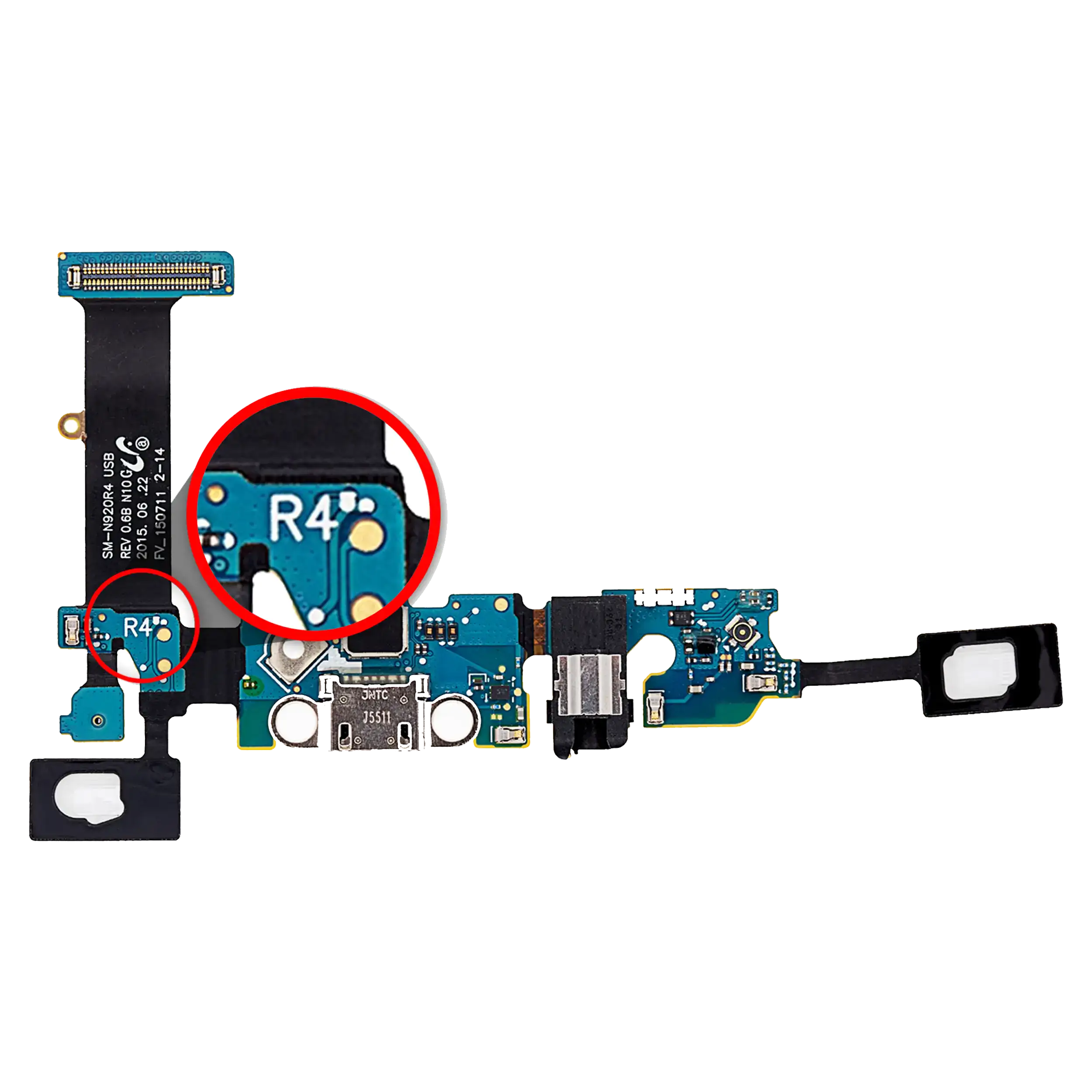 Charging Port Flex Cable Compatible For Samsung Note 5 (N920R4) (Us Cellular)