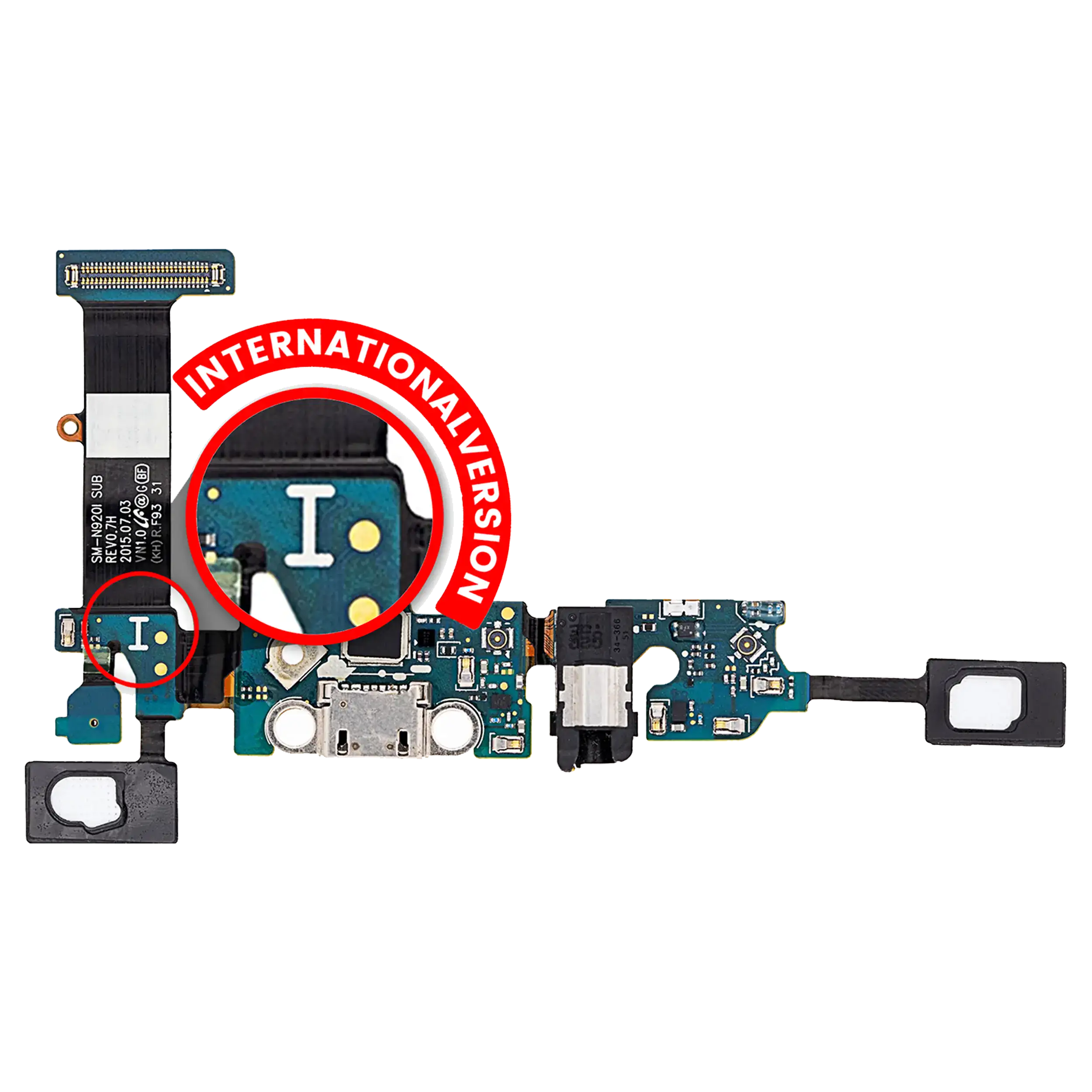 Charging Port Flex Cable Compatible For Samsung Galaxy Note 5 (N920I) (International Version)