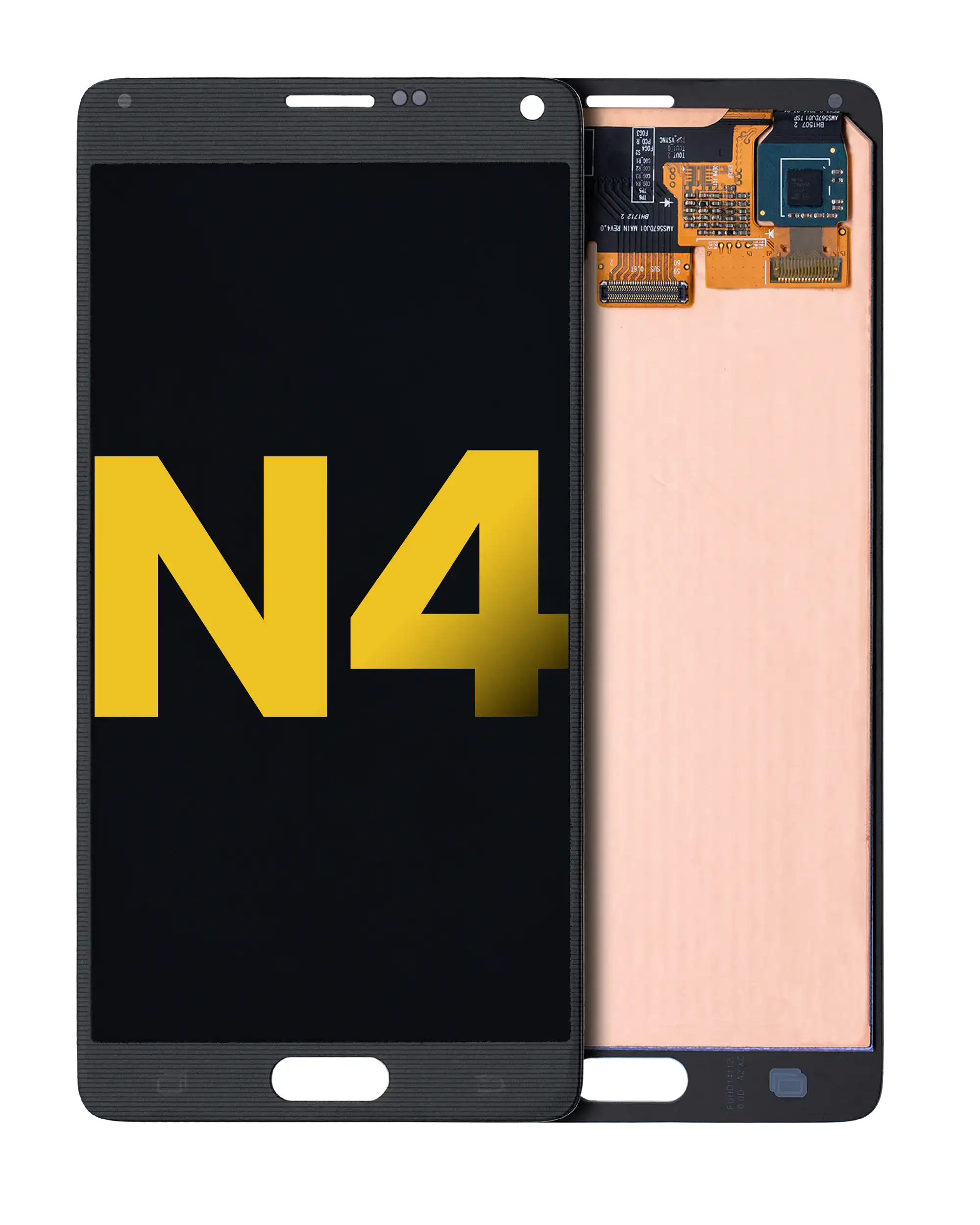 Oled Assembly Without Frame Compatible For Samsung Galaxy Note 4 (Refurbished) (Black)