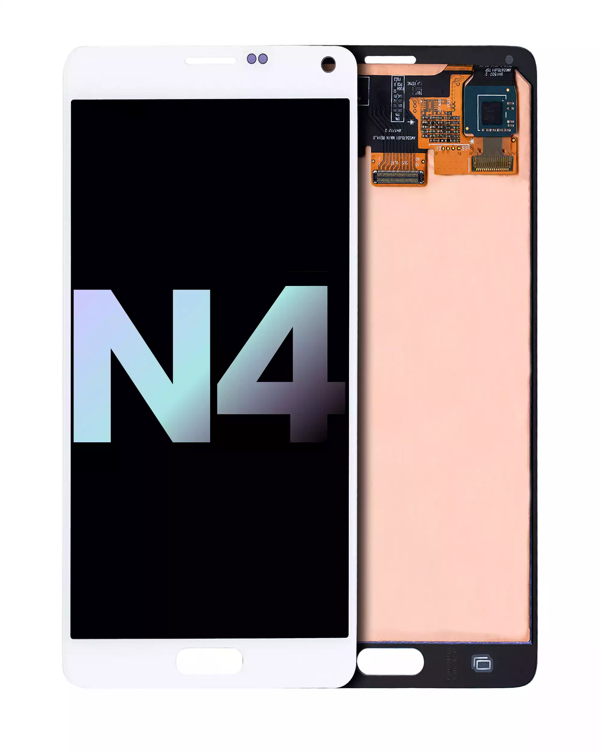 Oled Assembly Without Frame Compatible For Samsung Galaxy Note 4 (Service Pack) (White)