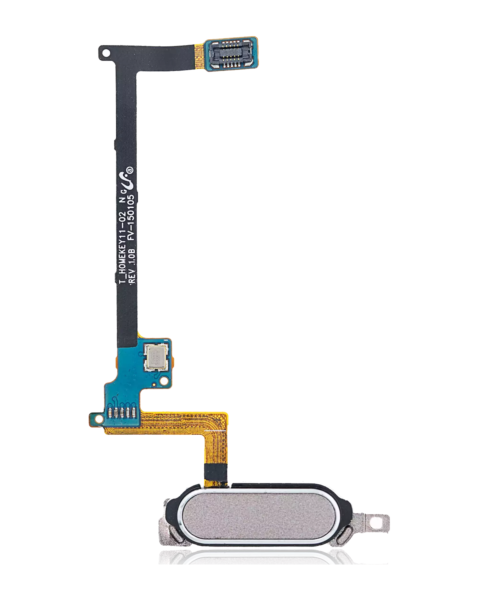 Home Button With Flex Compatible For Samsung Galaxy Note 4 (Gold)