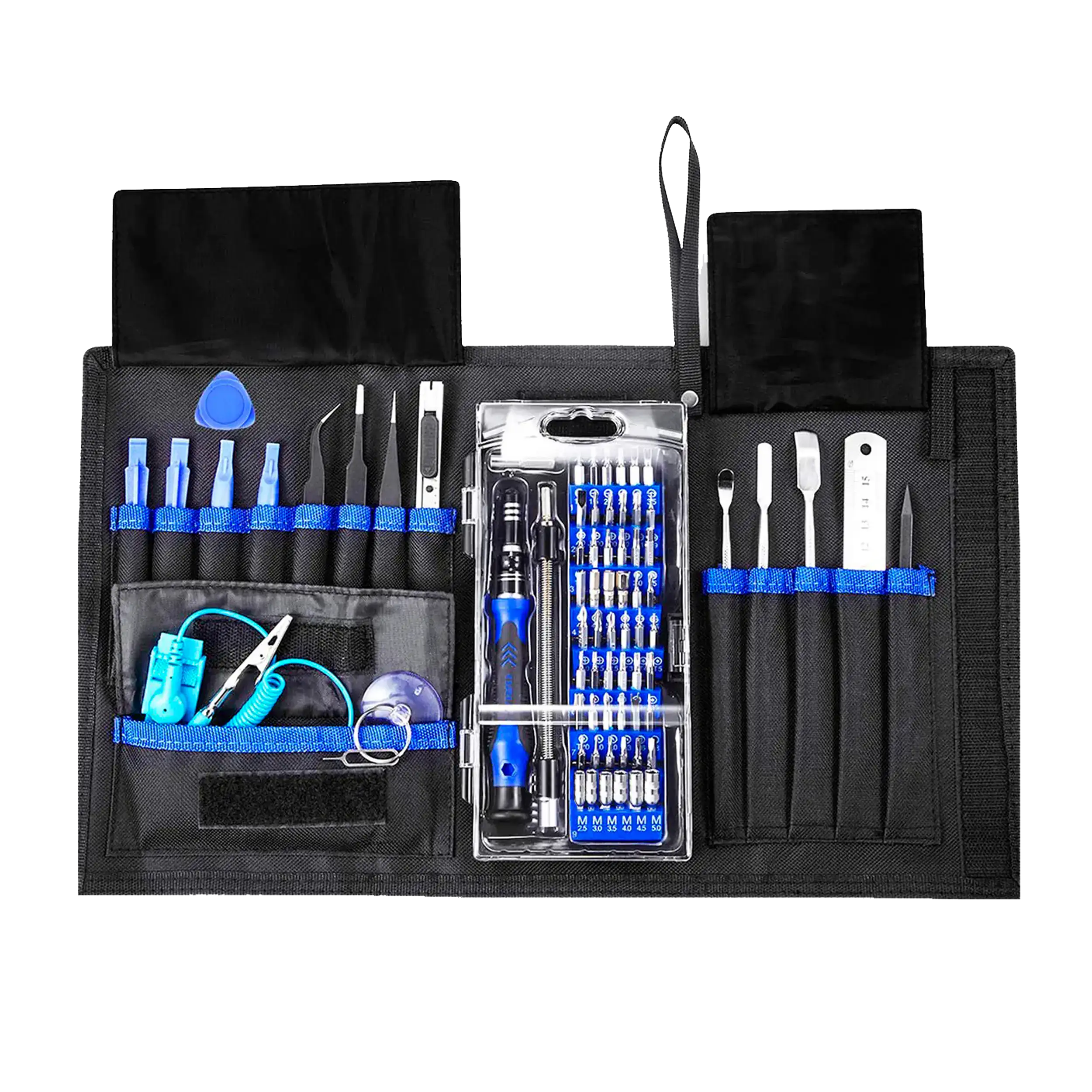 80-In-1 Electronics Repair Tool Kit With Carrying Pouch