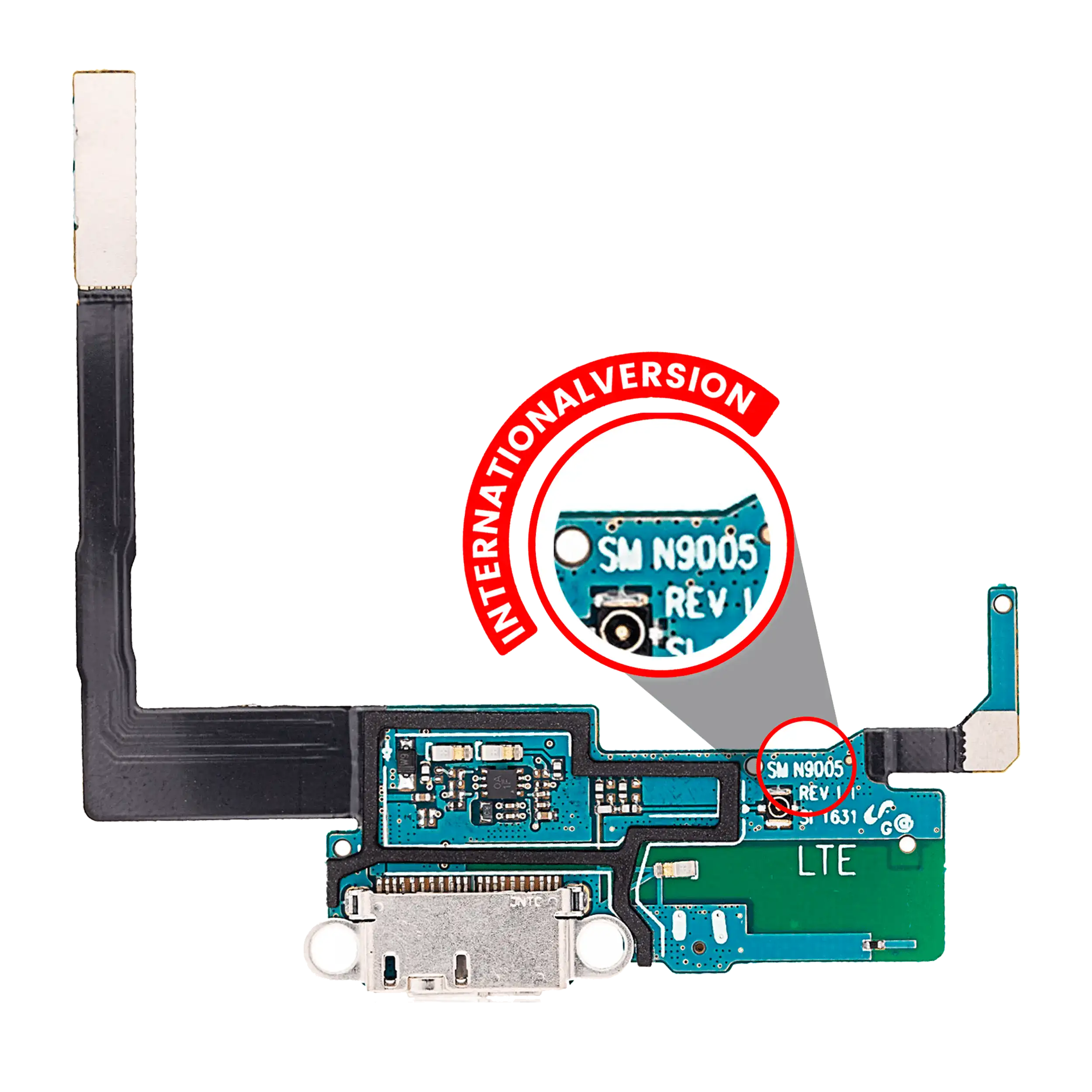 Charging Port Flex Cable Compatible For Samsung Galaxy Note 3 (N9005) (International Version)