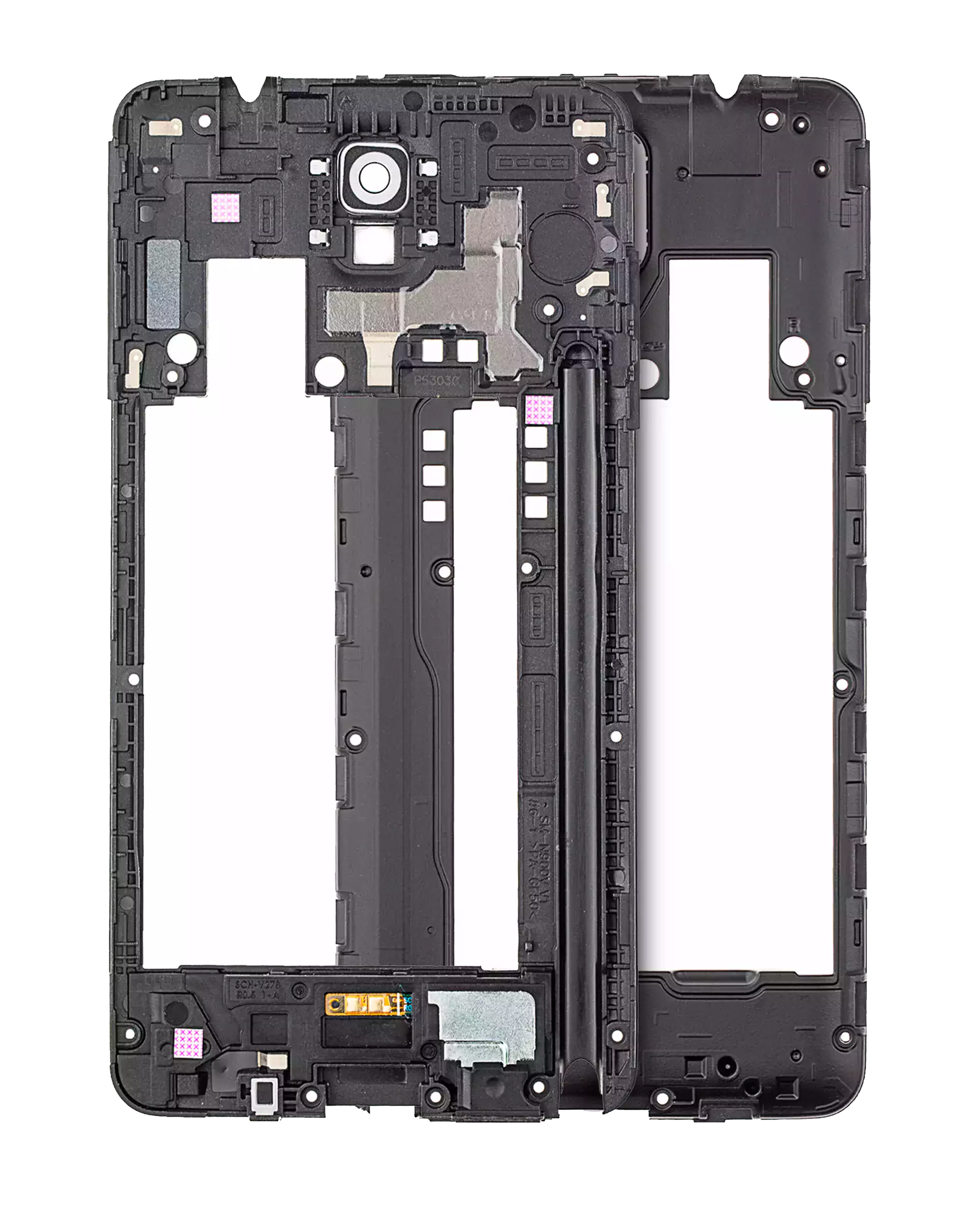 Mid-Frame Housing Compatible For Samsung Note 3 N900V (White)