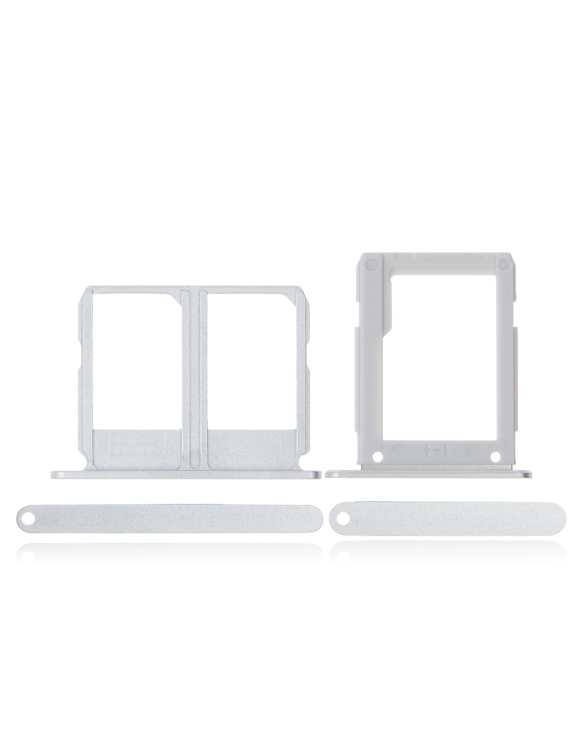 Dual Sim Card Tray Compatible For Samsung Galaxy A9 Pro (A910 / 2016) (White) (2 Piece Set)