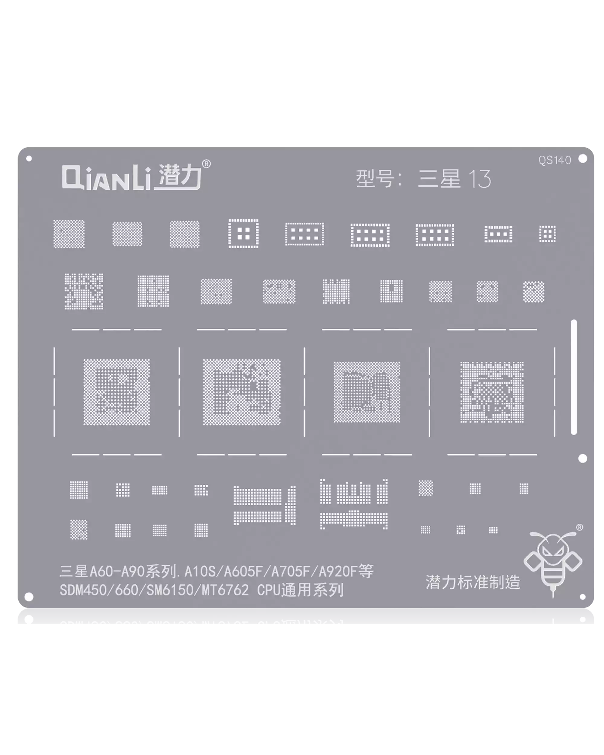 Bumblebee Stencil (Qs140) For Samsung A60 To A90 Series (A10S / A605F / A705F / A920F / Sdm450 / 660 / Sm6150) Mt6762 Cpu Universal (Qianli)