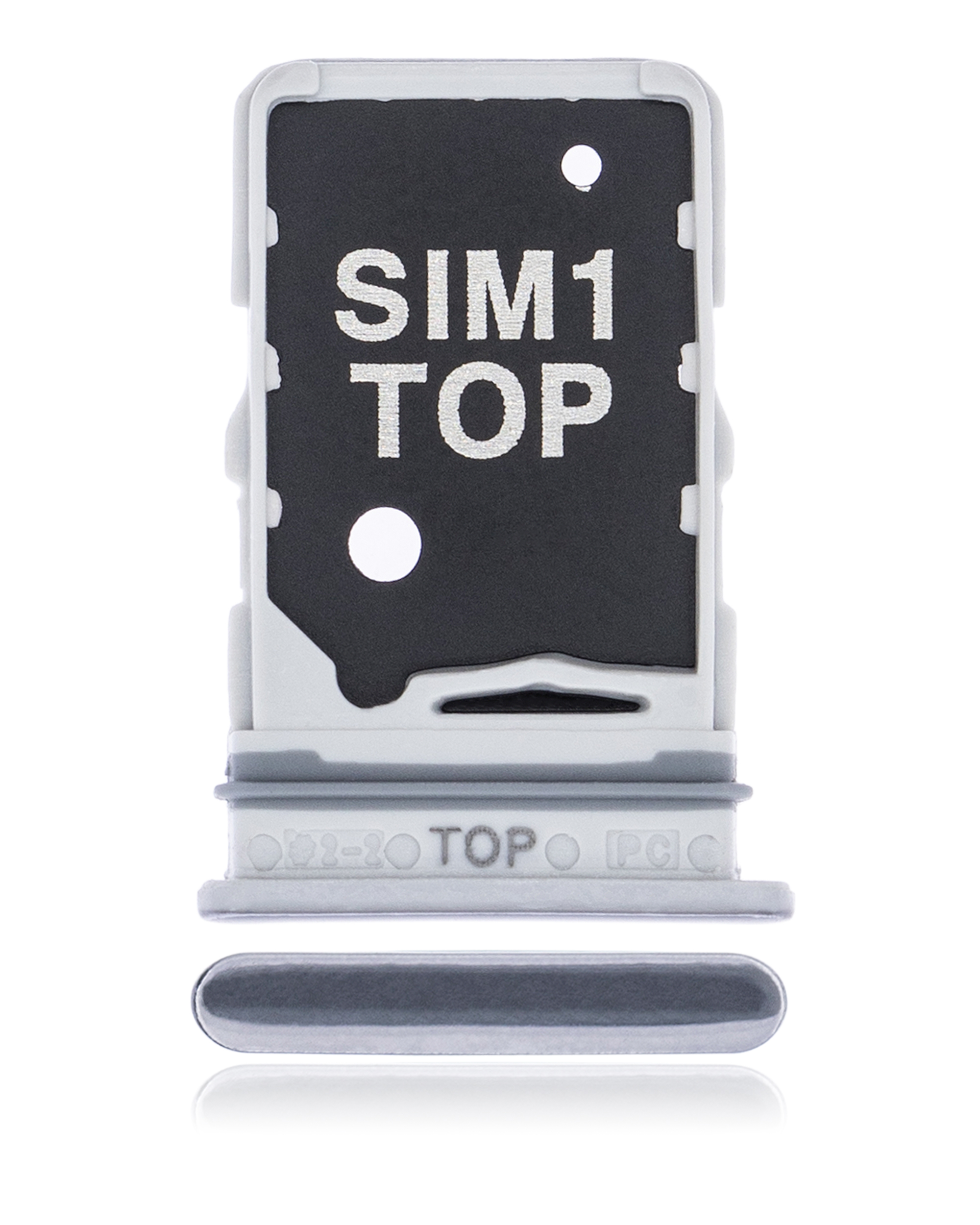 Dual Sim Card Tray Compatible For Samsung Galaxy A80 (A805 / 2019) (Ghost White)