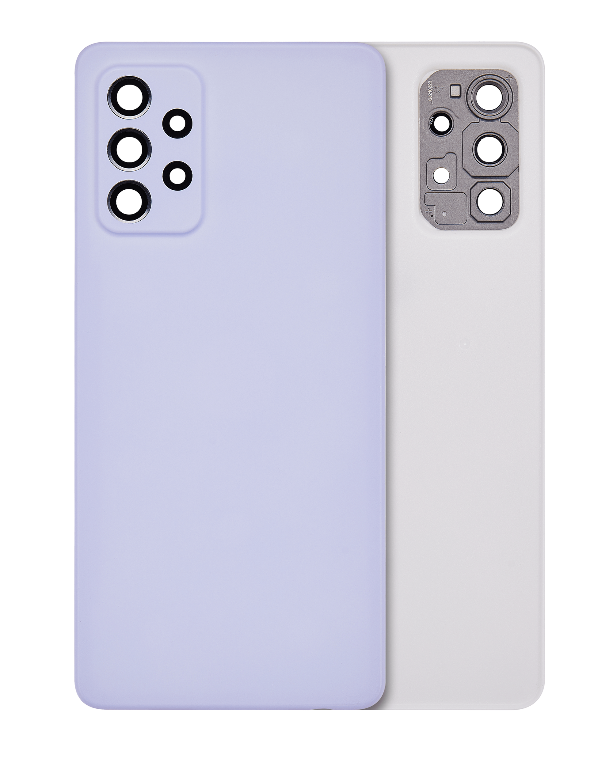 Back Cover Glass With Camera Lens Compatible For Samsung Galaxy A72 (A725 / 2021) (Service Pack) (Violet)