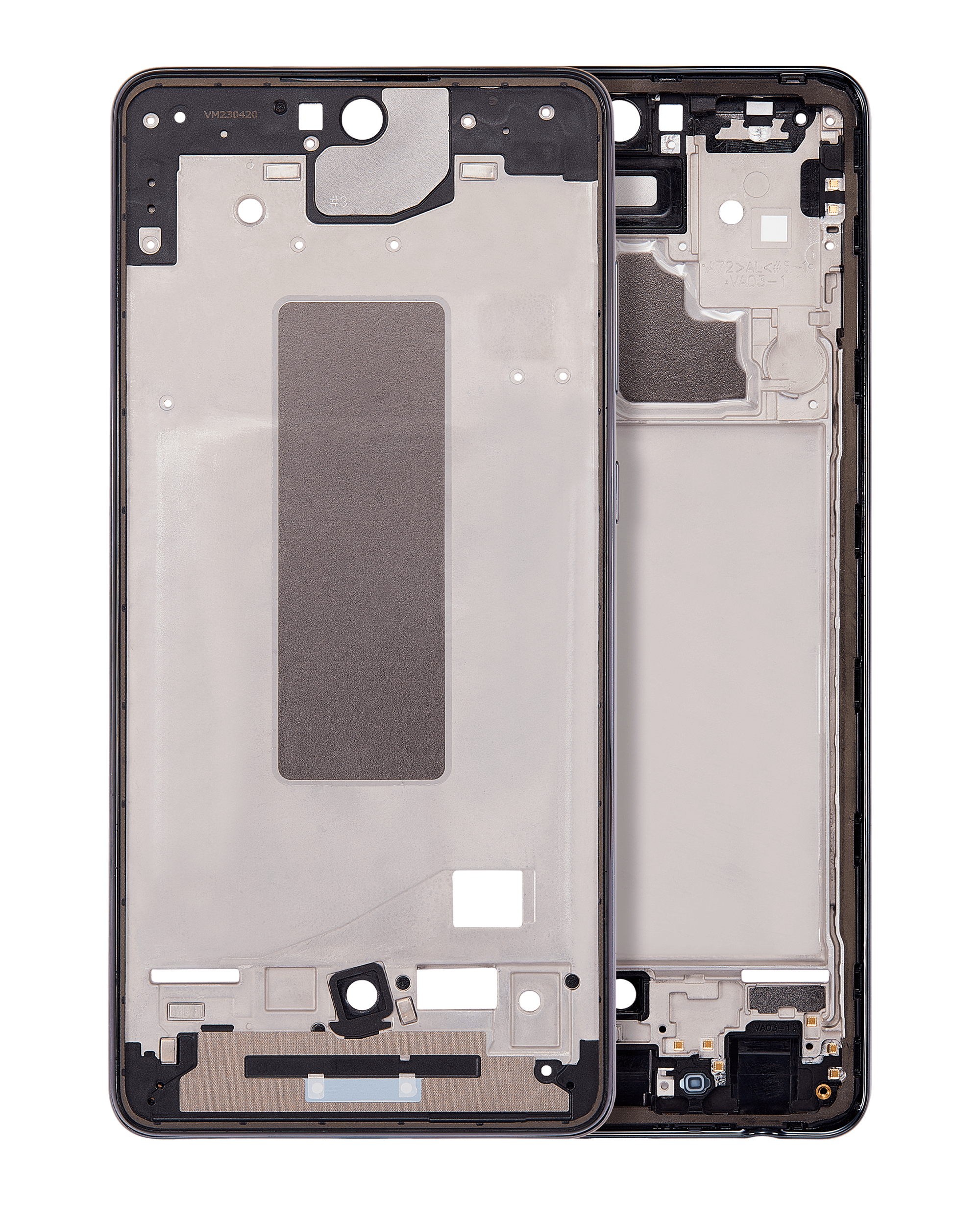 Mid-Frame Housing Compatible For Samsung Galaxy A72 (A725 / 2021) (Awesome Black)
