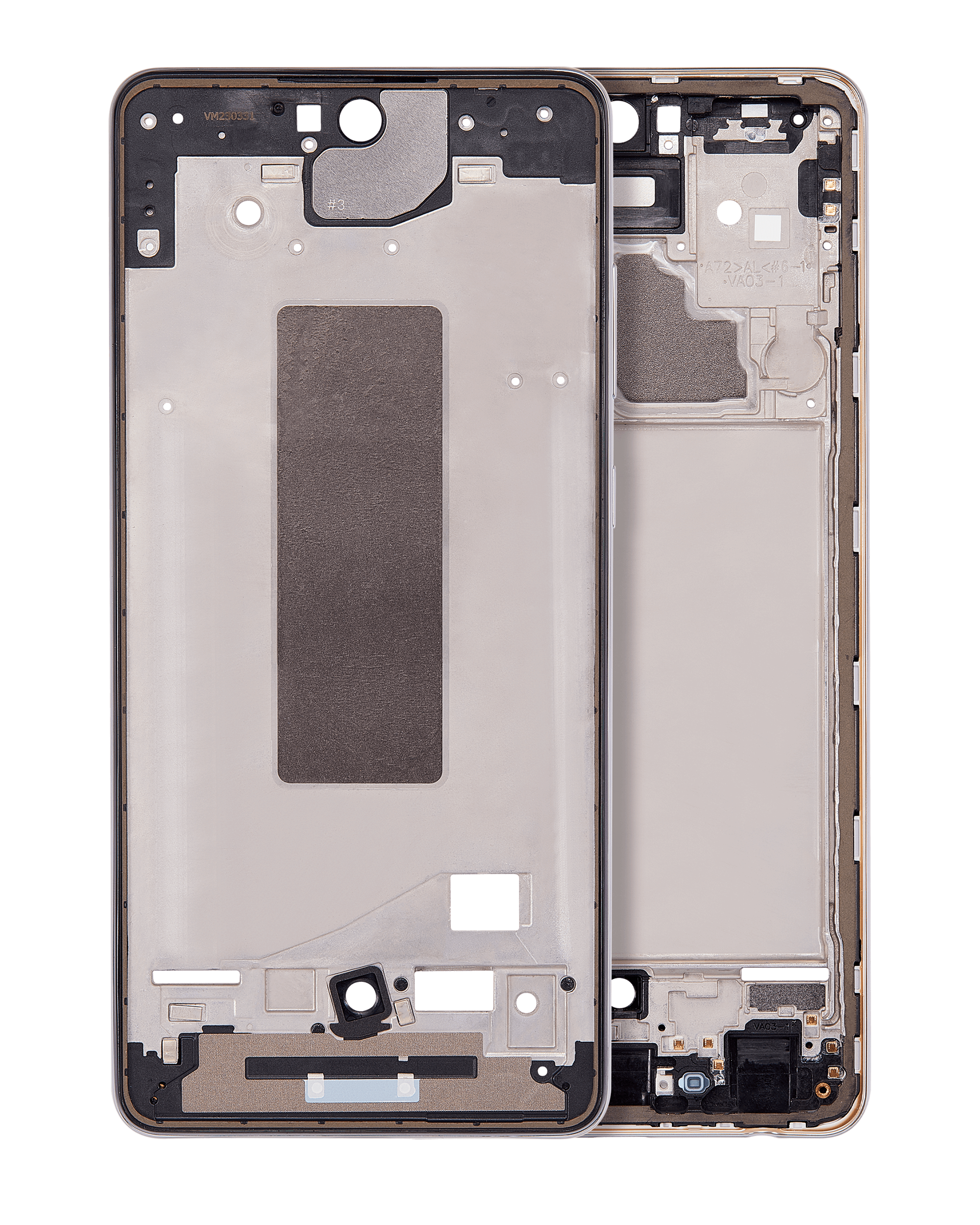 Mid-Frame Housing Compatible For Samsung Galaxy A72 (A725 / 2021) (Awesome White)